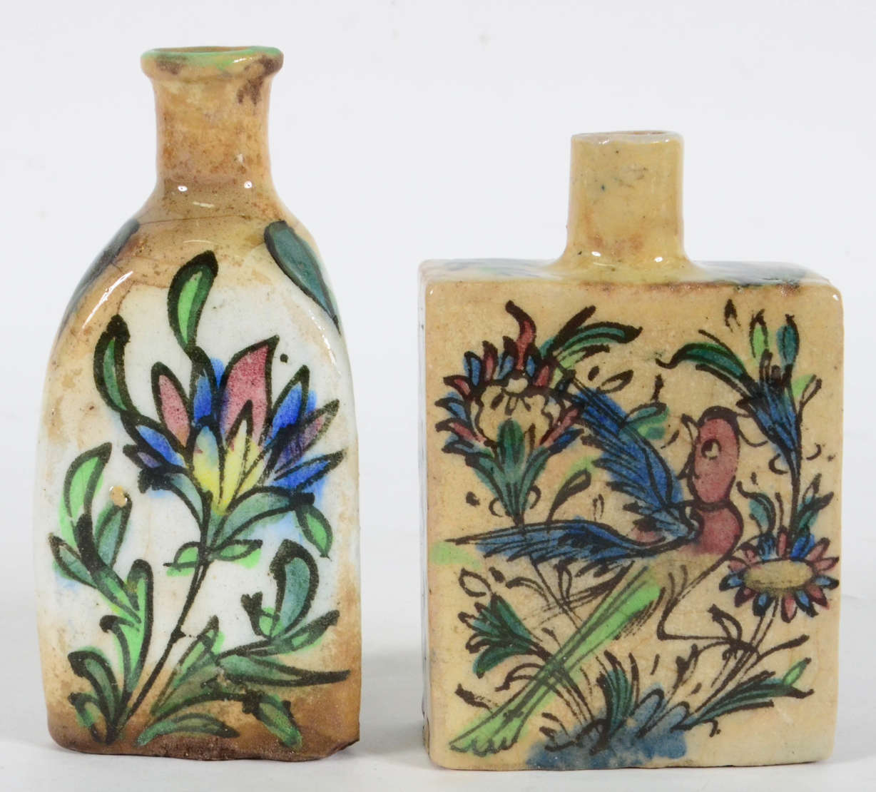 Cerâmica Persa - Dois perfumeiros de Cerâmica vitrificada - Decoração... - foto 1 de 4