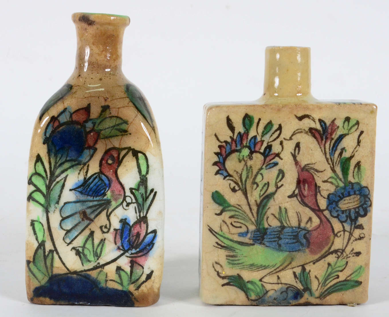 Cerâmica Persa - Dois perfumeiros de Cerâmica vitrificada - Decoração... - foto 2 de 4