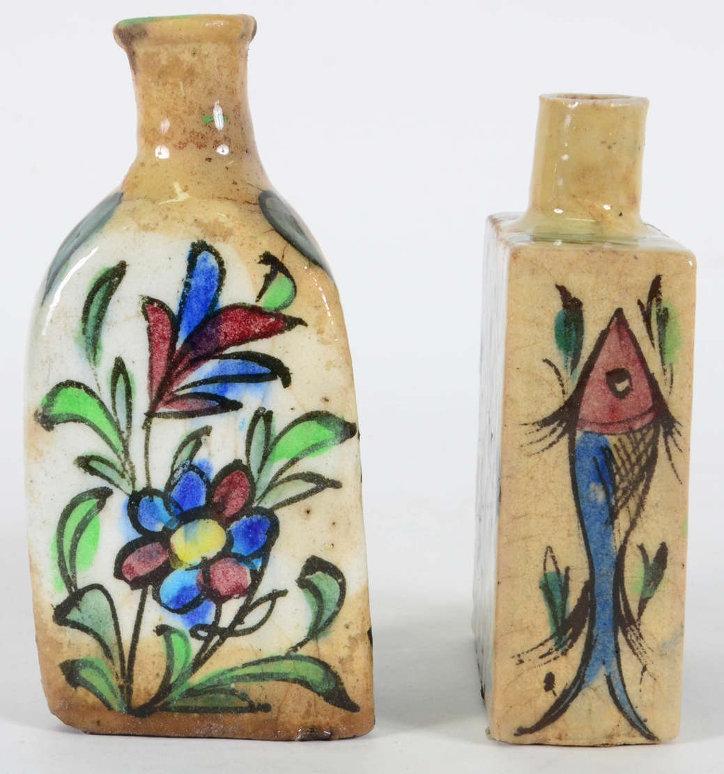Cerâmica Persa - Dois perfumeiros de Cerâmica vitrificada - Decoração... - foto 4 de 4
