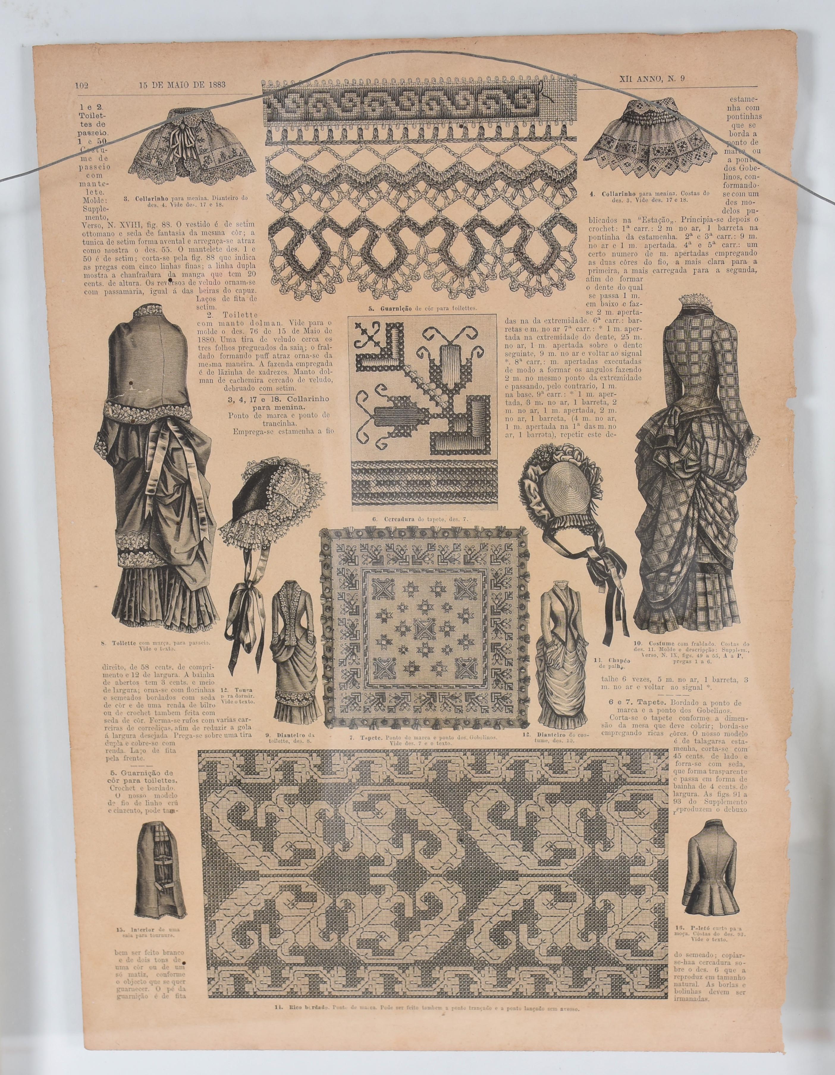 A ESTAÇÃO – Duas páginas do Jornal Ilustrado A Estação, emolduradas... - foto 5 de 6