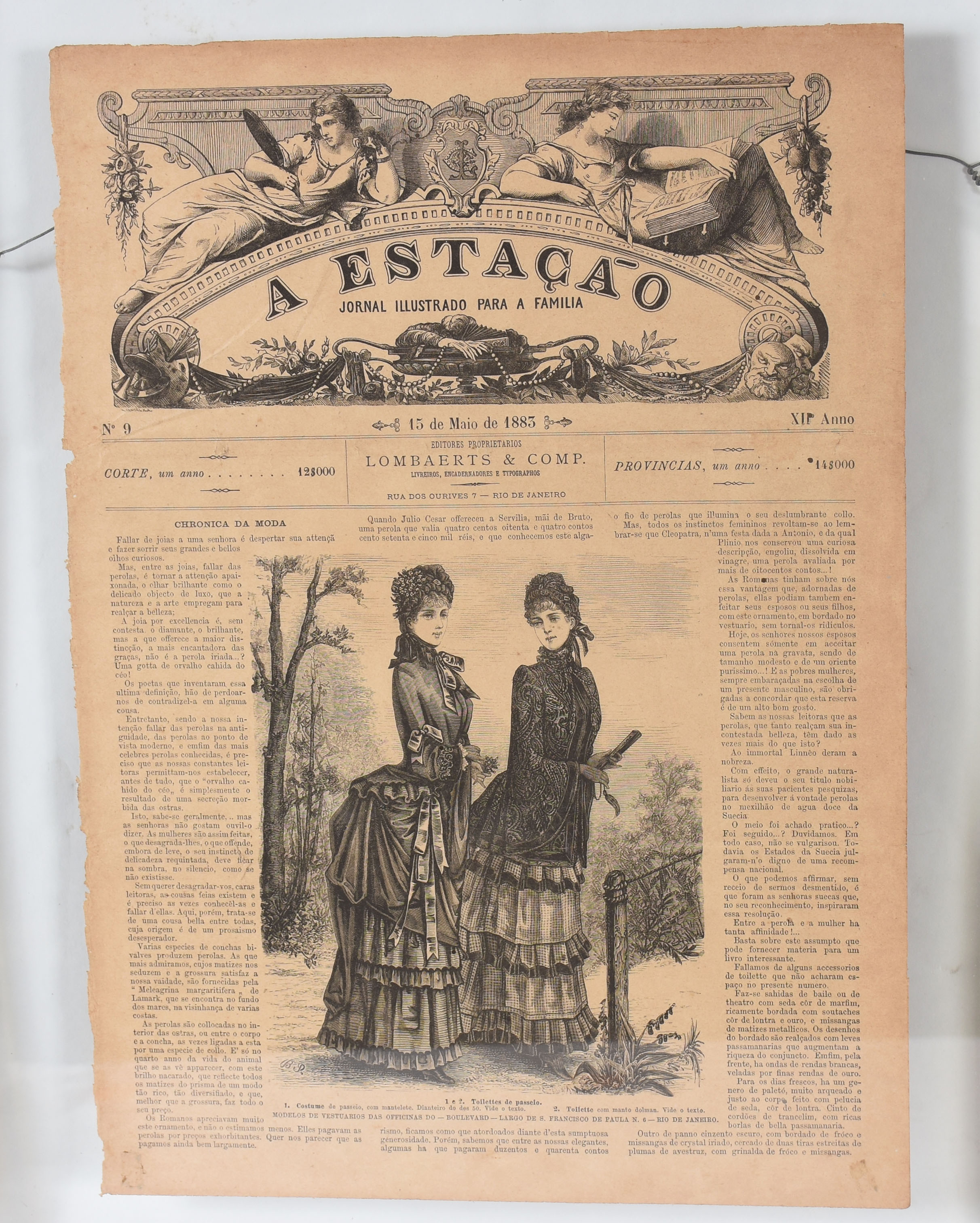 A ESTAÇÃO – Duas páginas do Jornal Ilustrado A Estação, emolduradas... - foto 6 de 6
