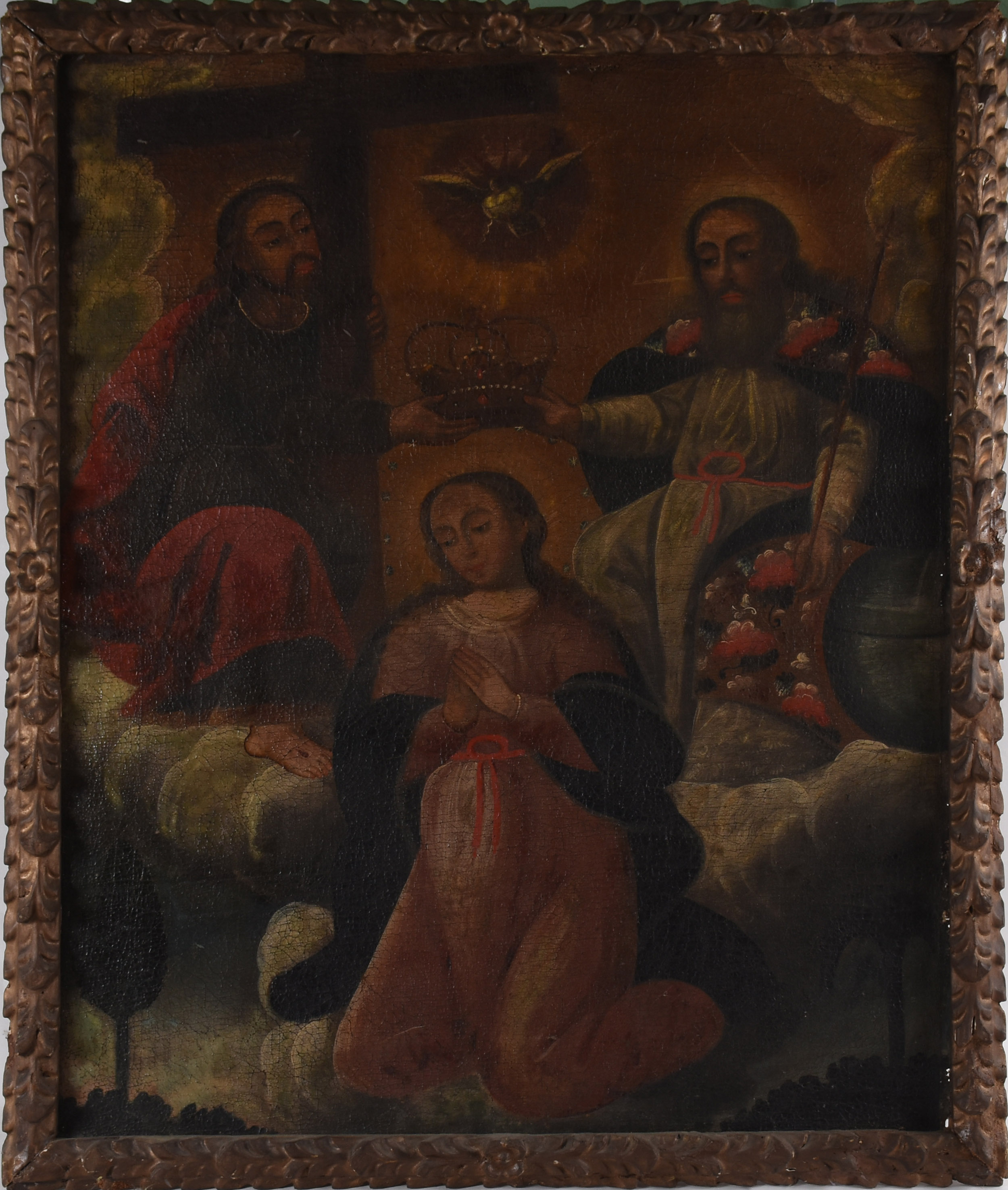 Escola Cusquenha (1538), “Coroação da Virgem - foto 1 de 2