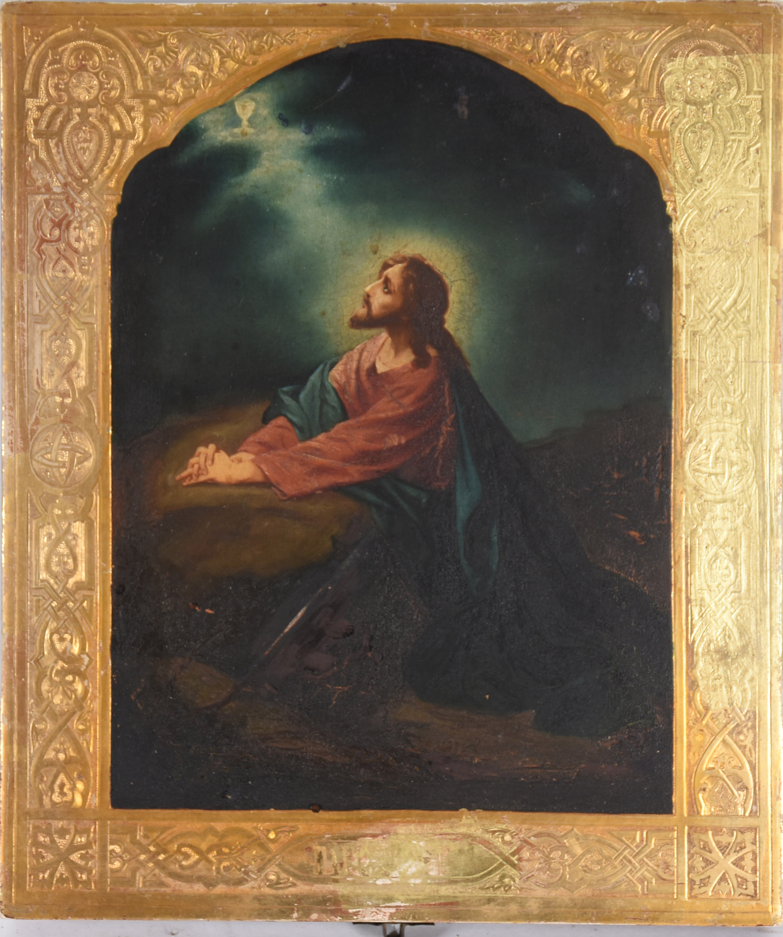 Ícone Russo “Jesus Orando” – Cena de Cristo no Jardim de Getsemane... - foto 1 de 2