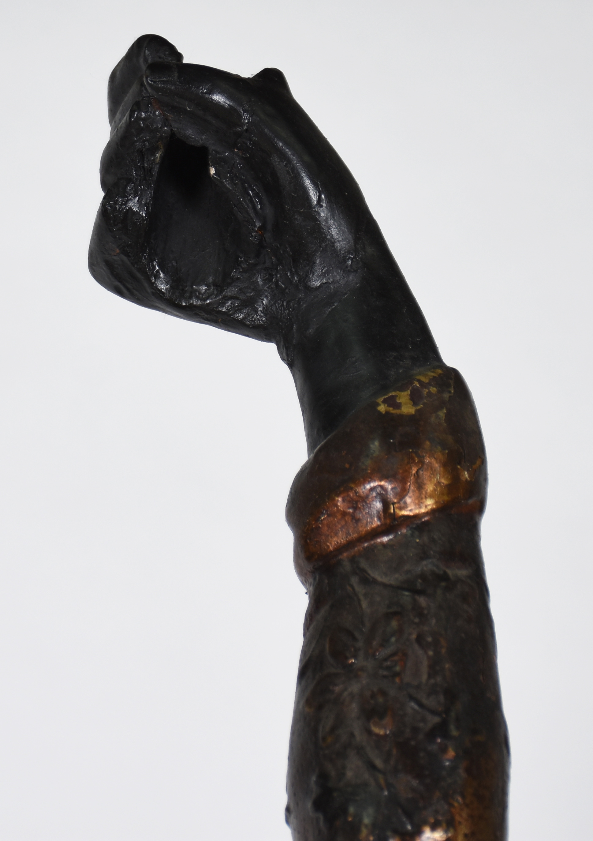 Black Moore - Grande escultura europeia de madeira policromada e... - foto 5 de 9