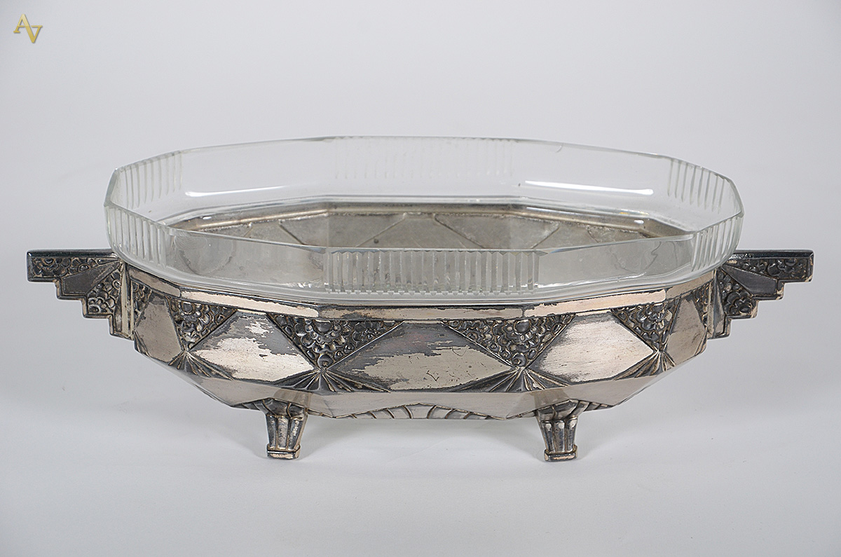 Centro de mesa de cristal com metal francês ORFREVERIE DILECTA... - foto 1 de 2