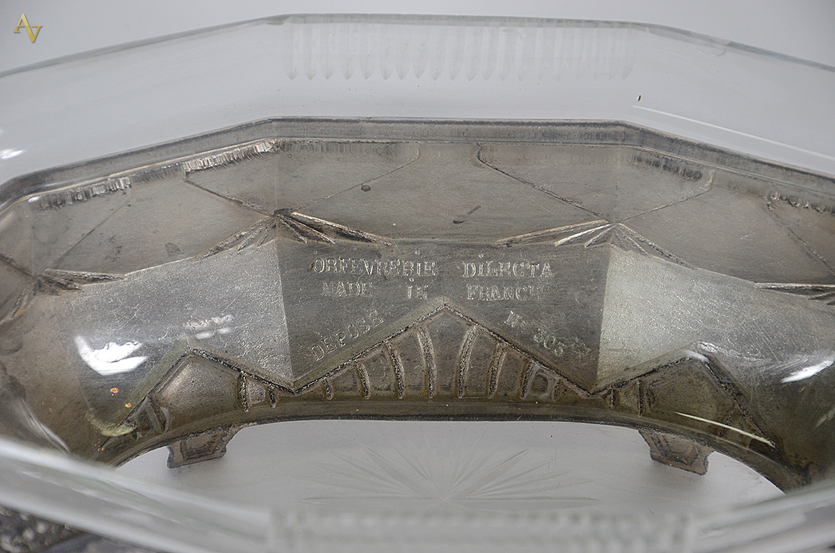Centro de mesa de cristal com metal francês ORFREVERIE DILECTA... - foto 2 de 2