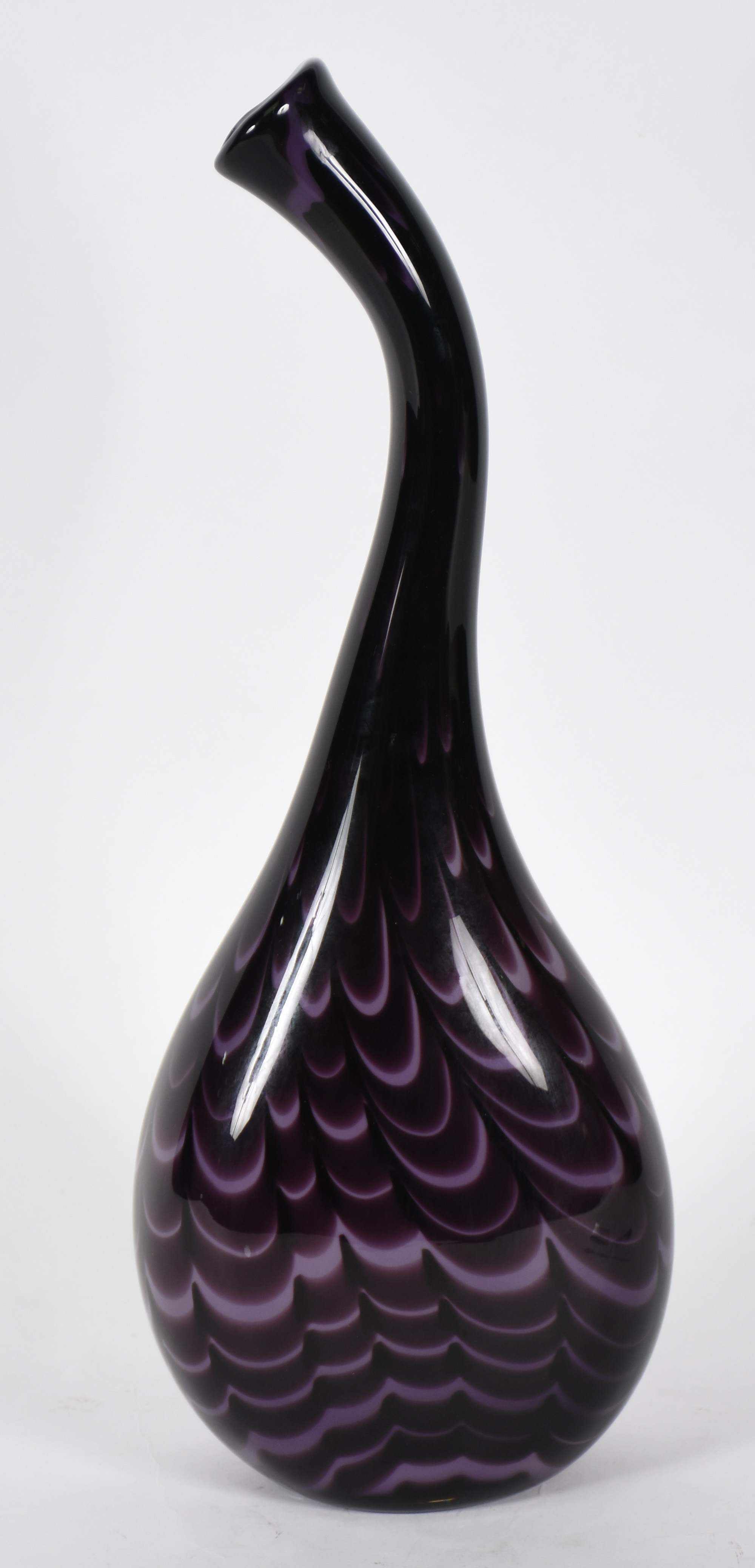 Vaso de Murano com ponta , preto e roxo - foto 1 de 4