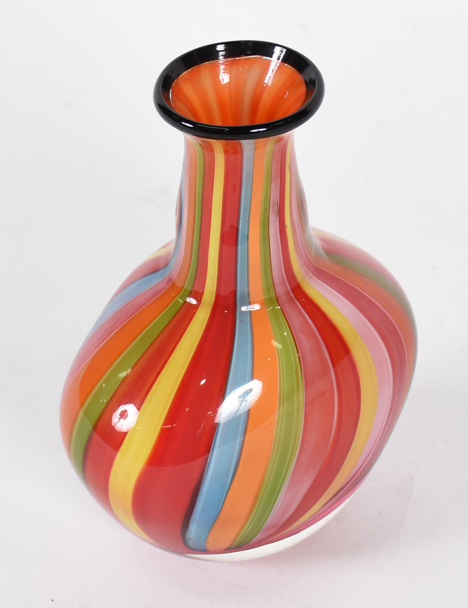 Vaso de Murano com listras - foto 2 de 3