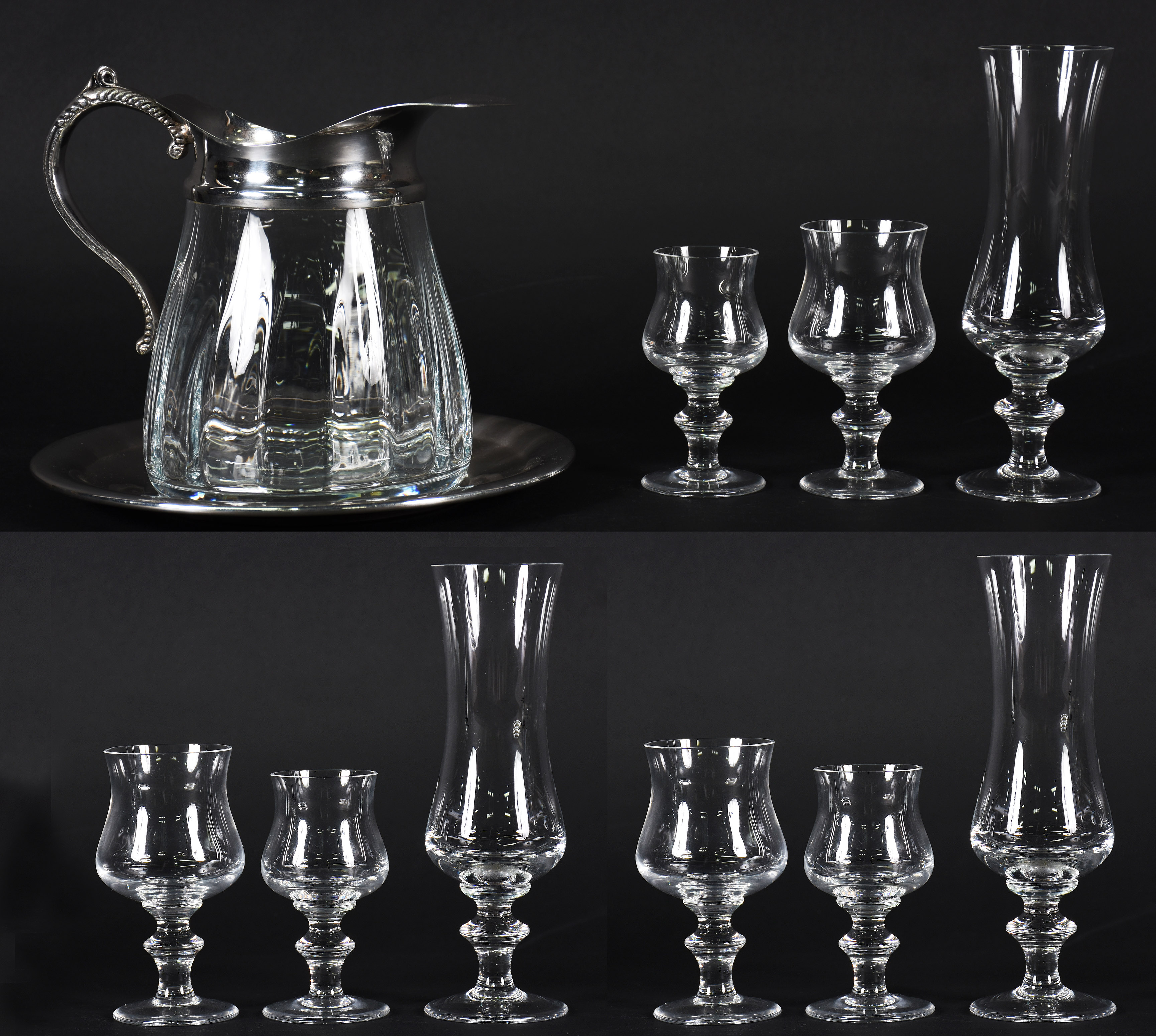 Serviço de cristal composto de , 6 flutes , 18 cálices para licor , 6... - foto 1 de 3