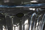 Vaso grande  em bloco de cristal facetado - Vaso grande  em bloco de cristal facetado