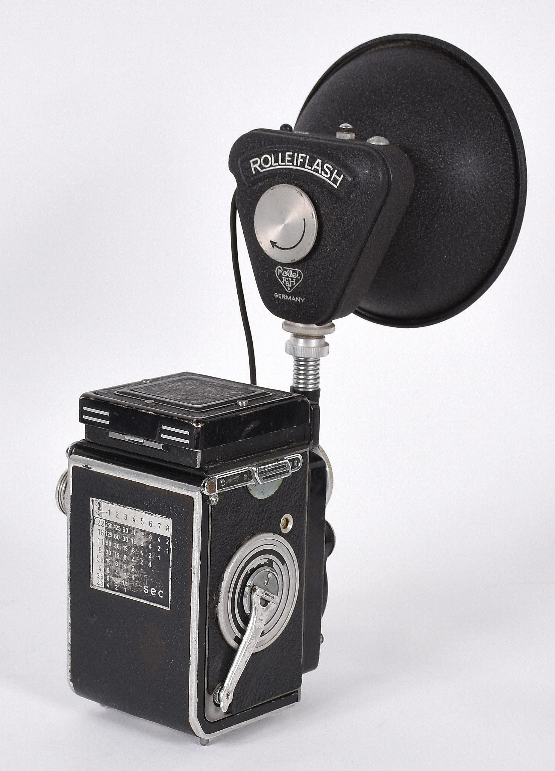ROLLEIFLEX 2.8 E Com Rolleiflash- Câmera clássica Alemâ fabricada em... - foto 3 de 5