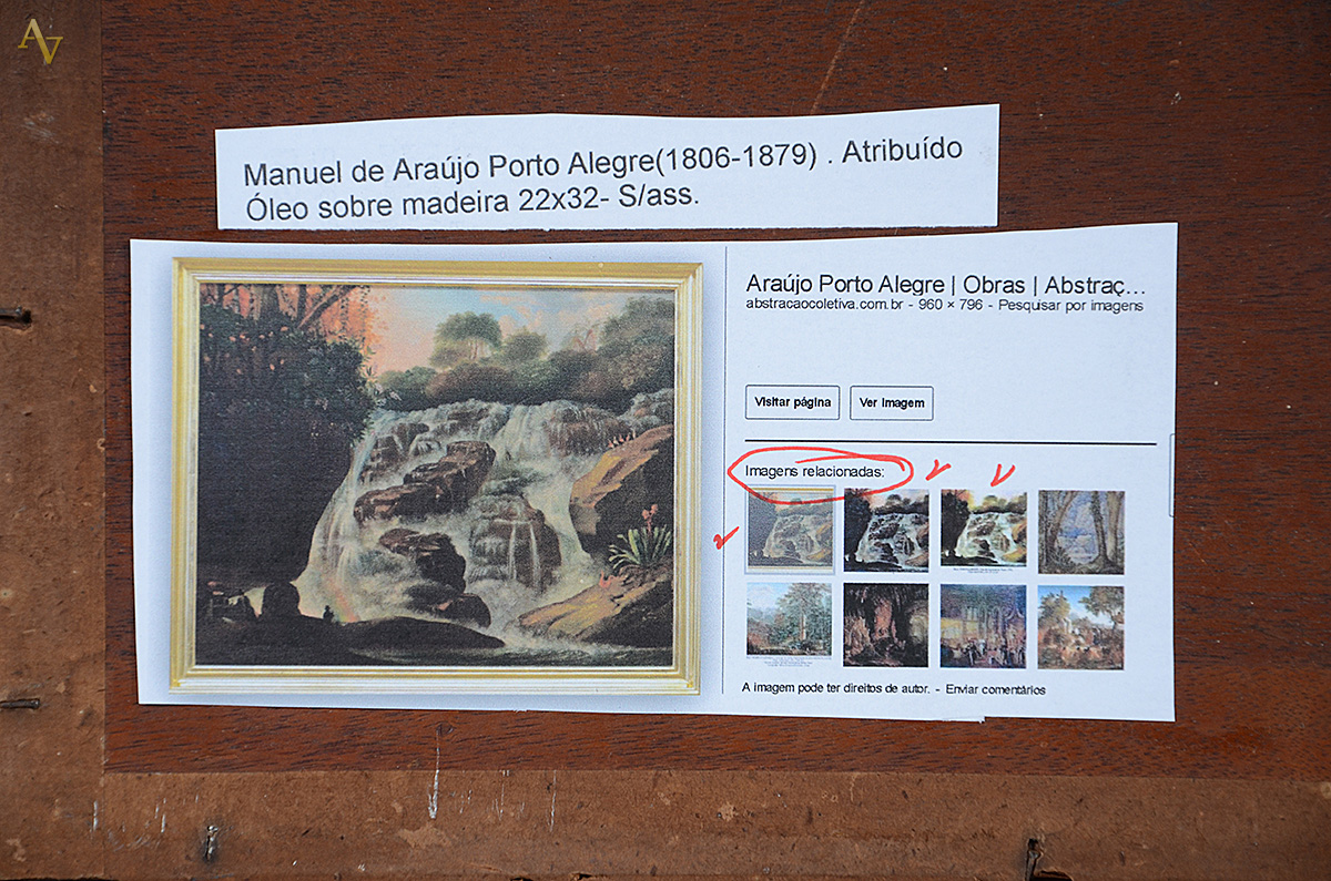 SEM ASSINATURA (Atribuído a Araújo Porto Alegre) - Paisagem - osm... - foto 3 de 3