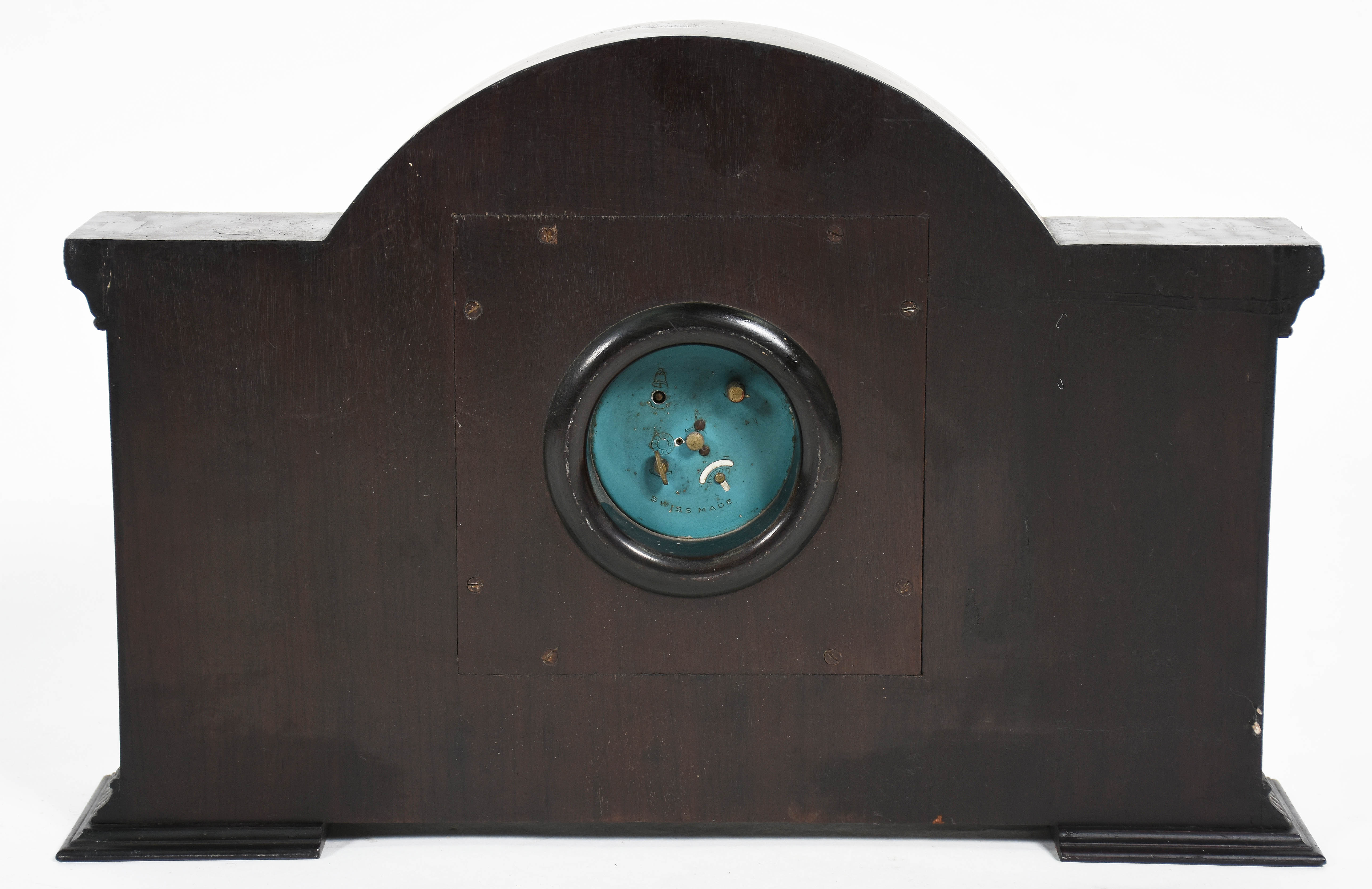 Relógio de mesa da marca suiça HELVECO, caixa de madeira. (máquina... - foto 3 de 3