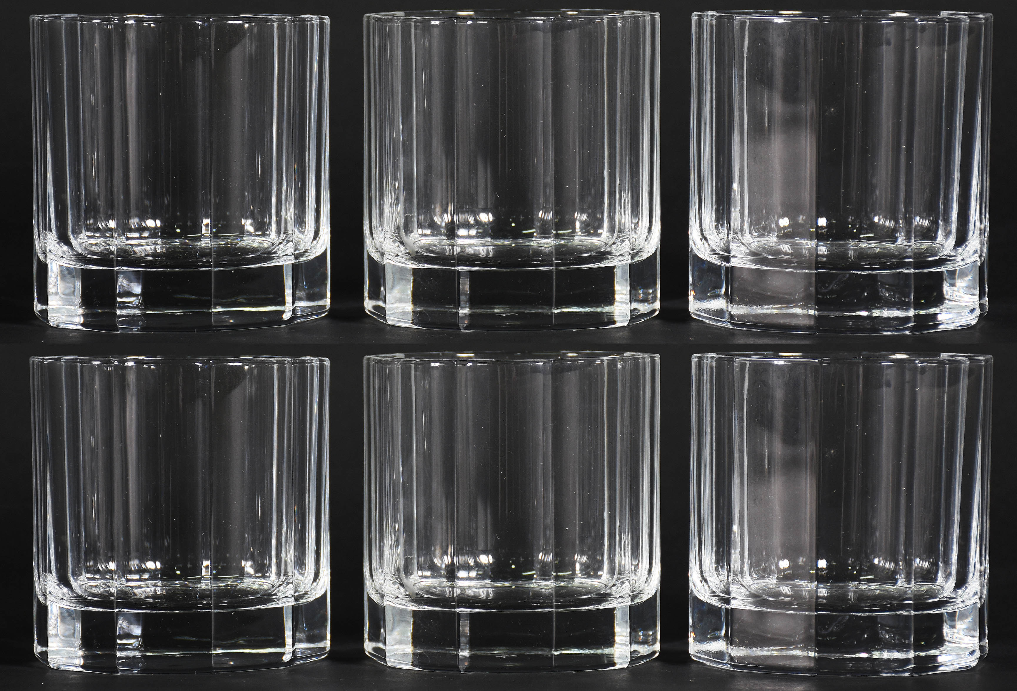 Seis copos de cristal para whisky. - foto 1 de 4