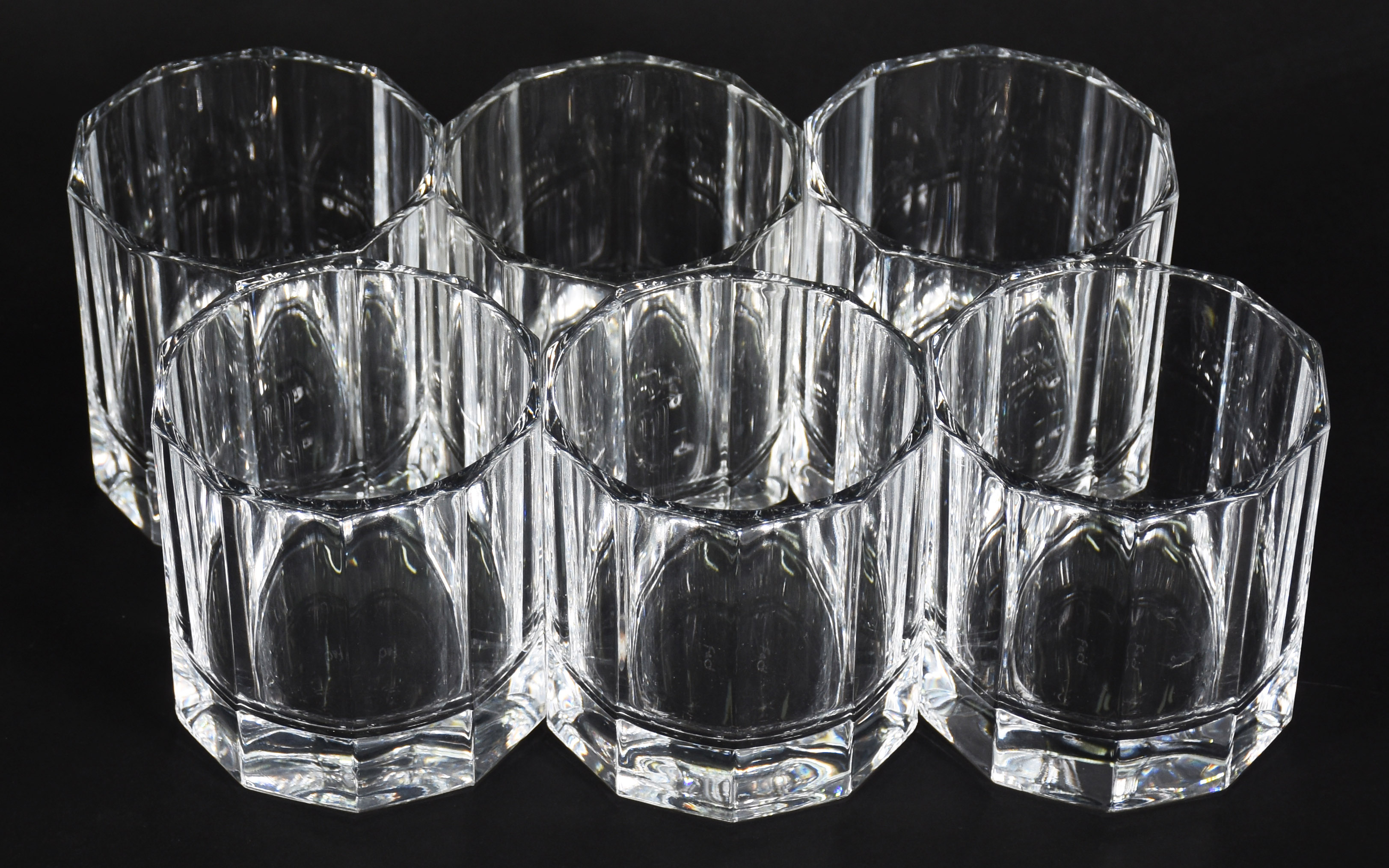 Seis copos de cristal para whisky. - foto 3 de 4