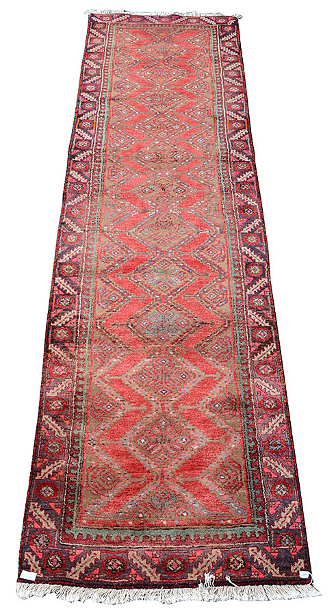 Passadeira Hamadan. Medidas 3,60 x 1,00 m.