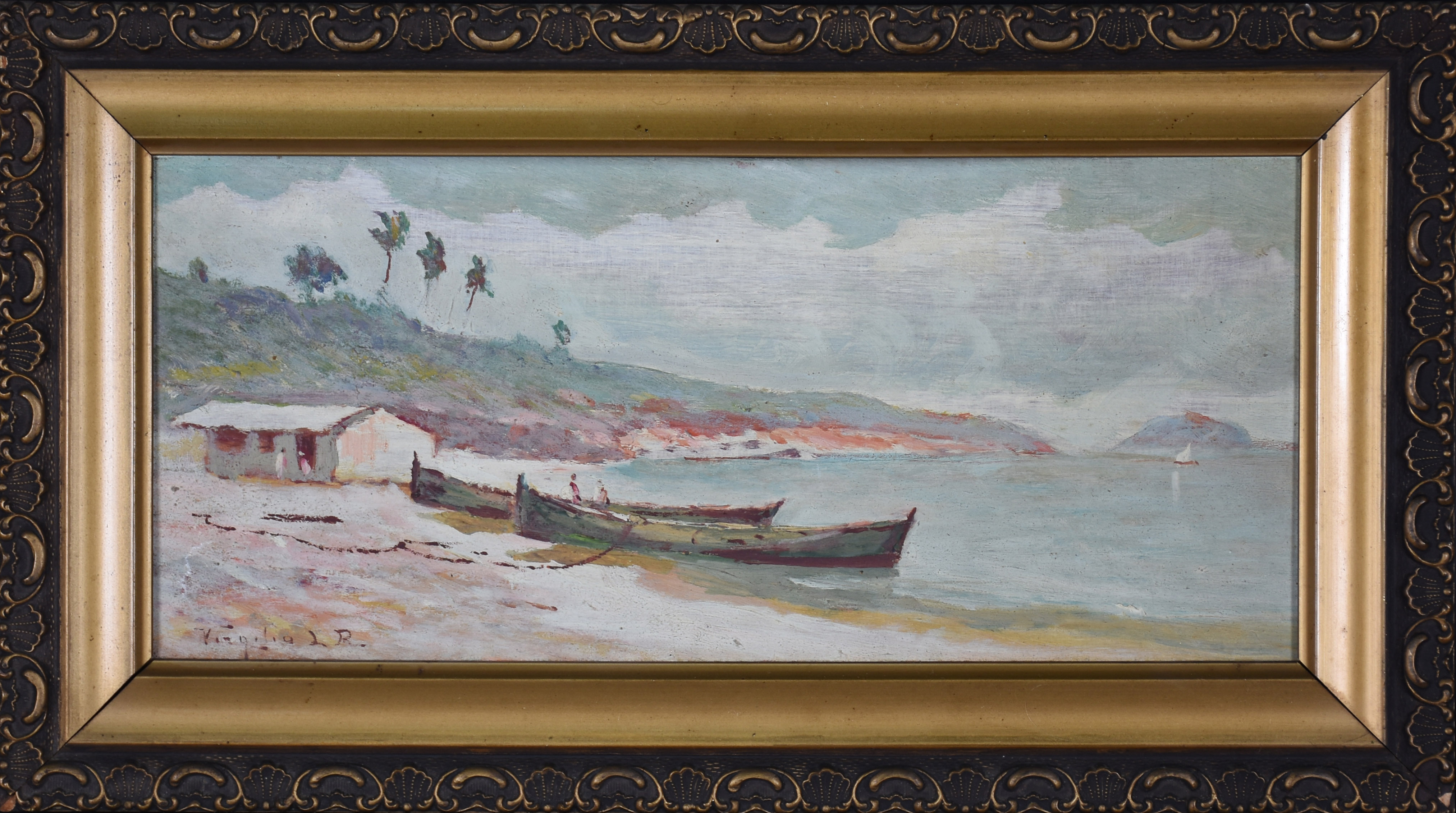Virgílio Lopes Rodrigues (1863-1944), Barcos na praia - foto 1 de 3