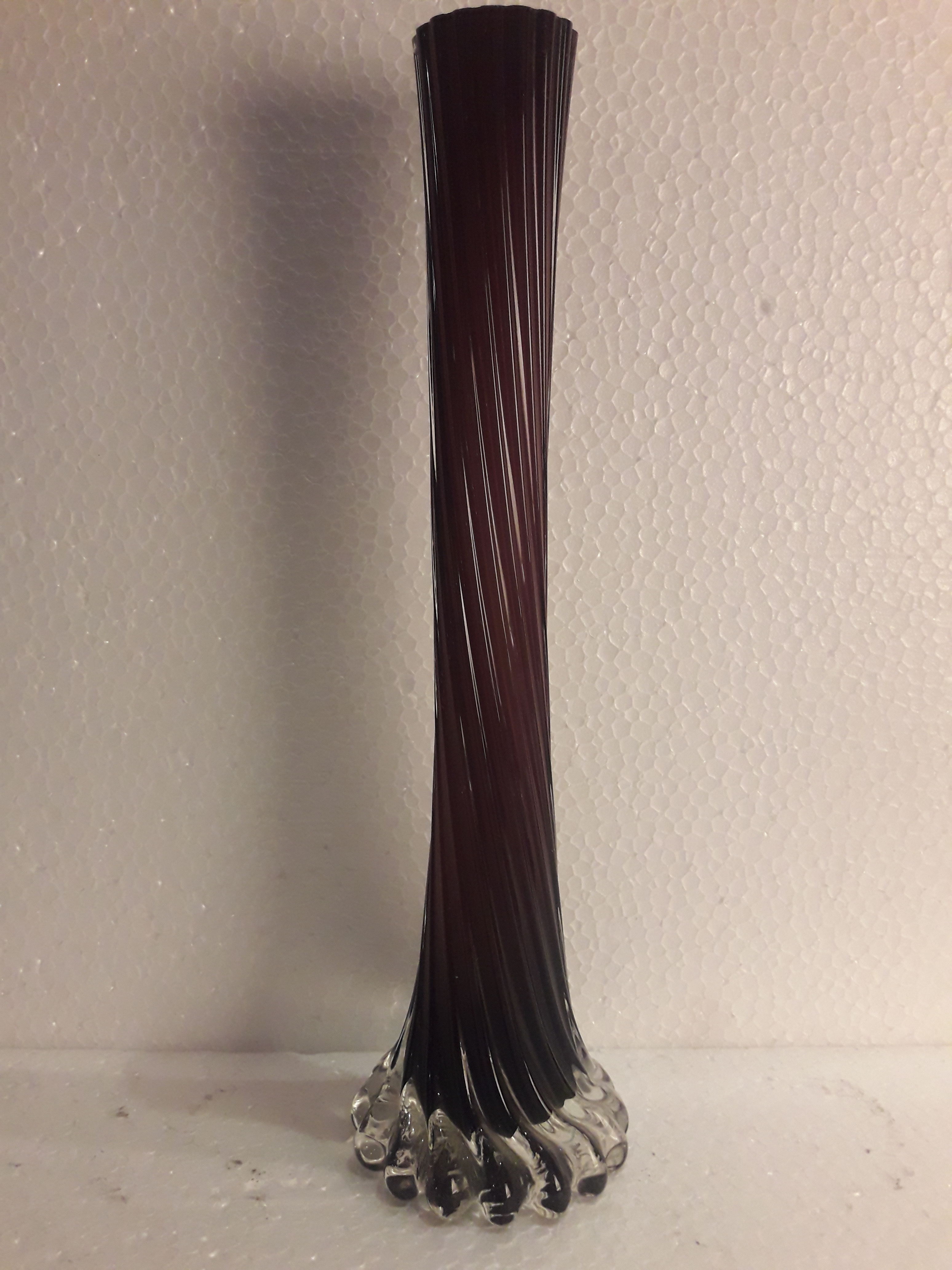 Vaso solifleur – Vidro de Murano – Decoração de modelagem torcida... - foto 1 de 2
