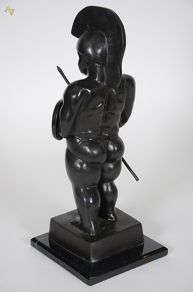 BOTERO - Escultura de bronze com base de mármore representando... - foto 3 de 4