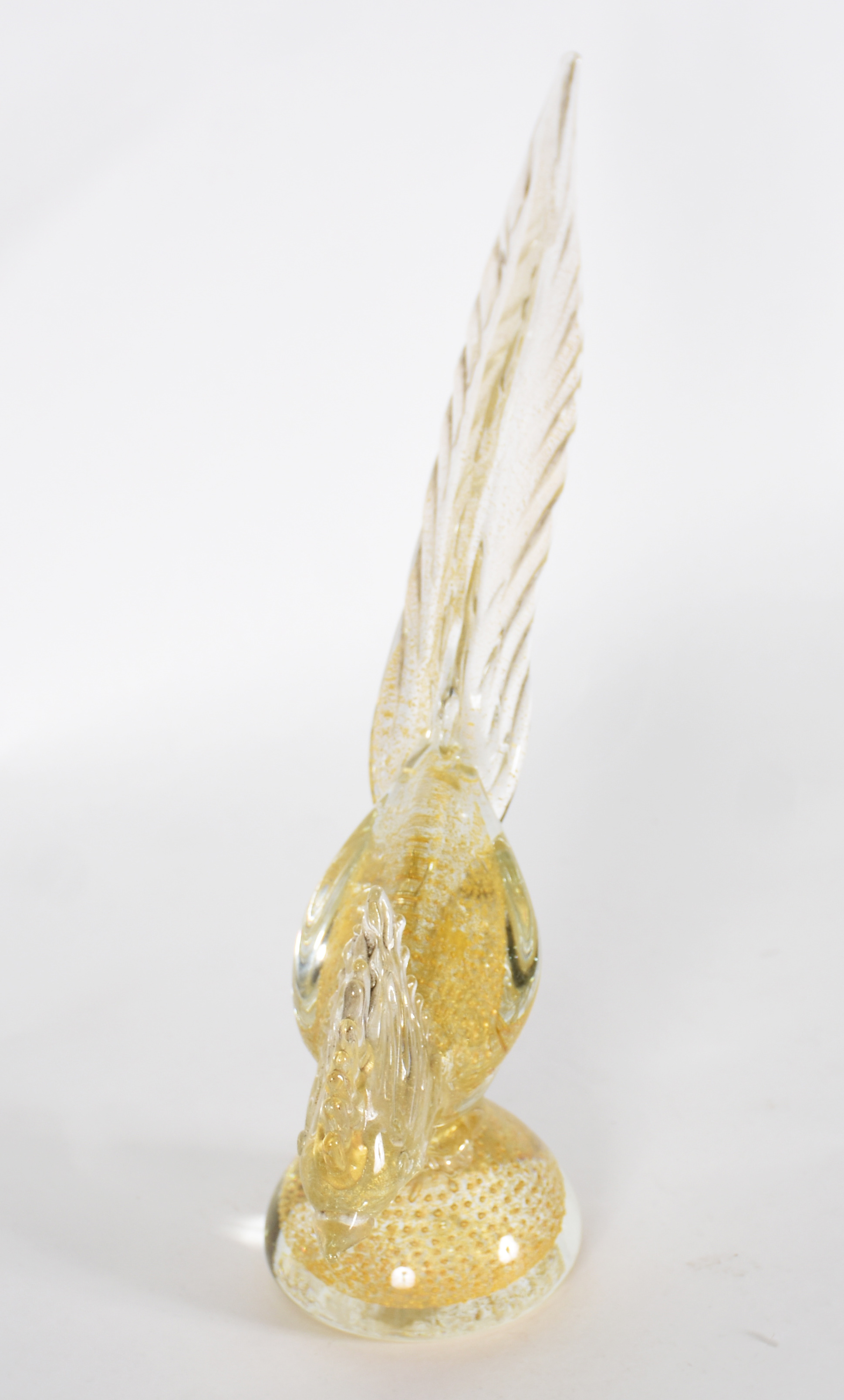 Faisão de Murano italiano com pó de ouro. Anos 60. - foto 3 de 4