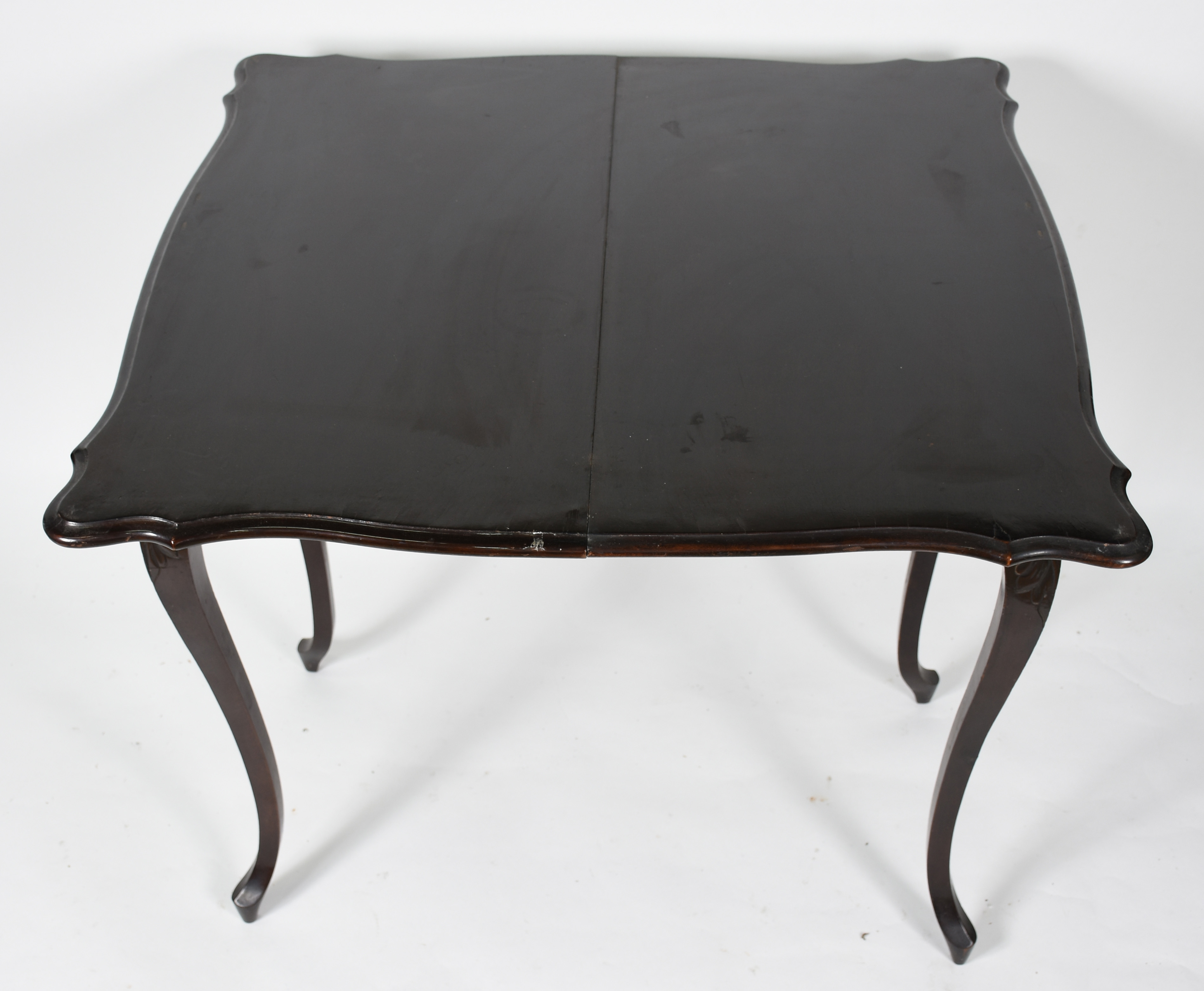Mesa/console de madeira nobre, uma gaveta com puxador de metal, tampo... - foto 7 de 7