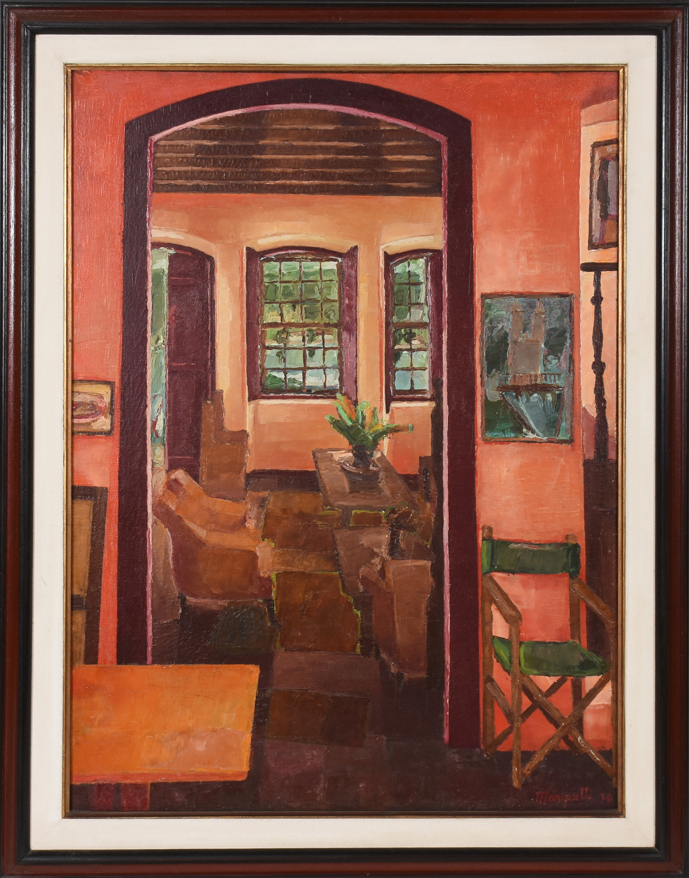 Ivan Marquetti (1941-2004), Interior da casa do Scliar II, Cabo Frio - foto 1 de 4