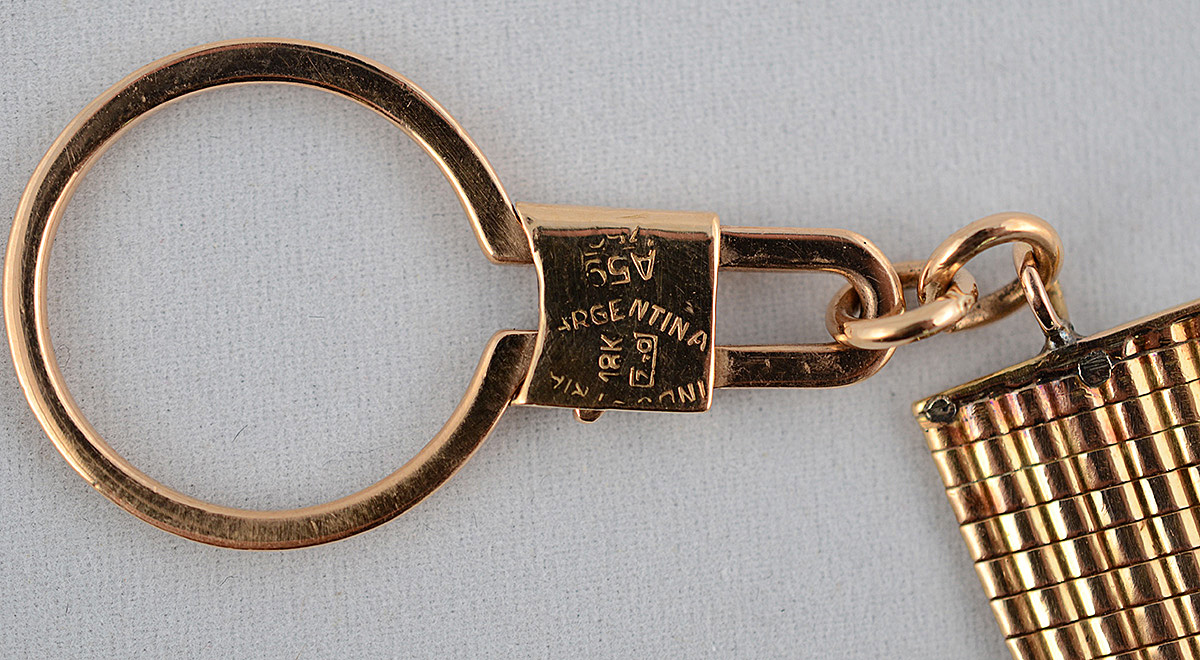 Chaveiro de ouro 18 k com pingente com mini navalha (articulada)... - foto 3 de 3