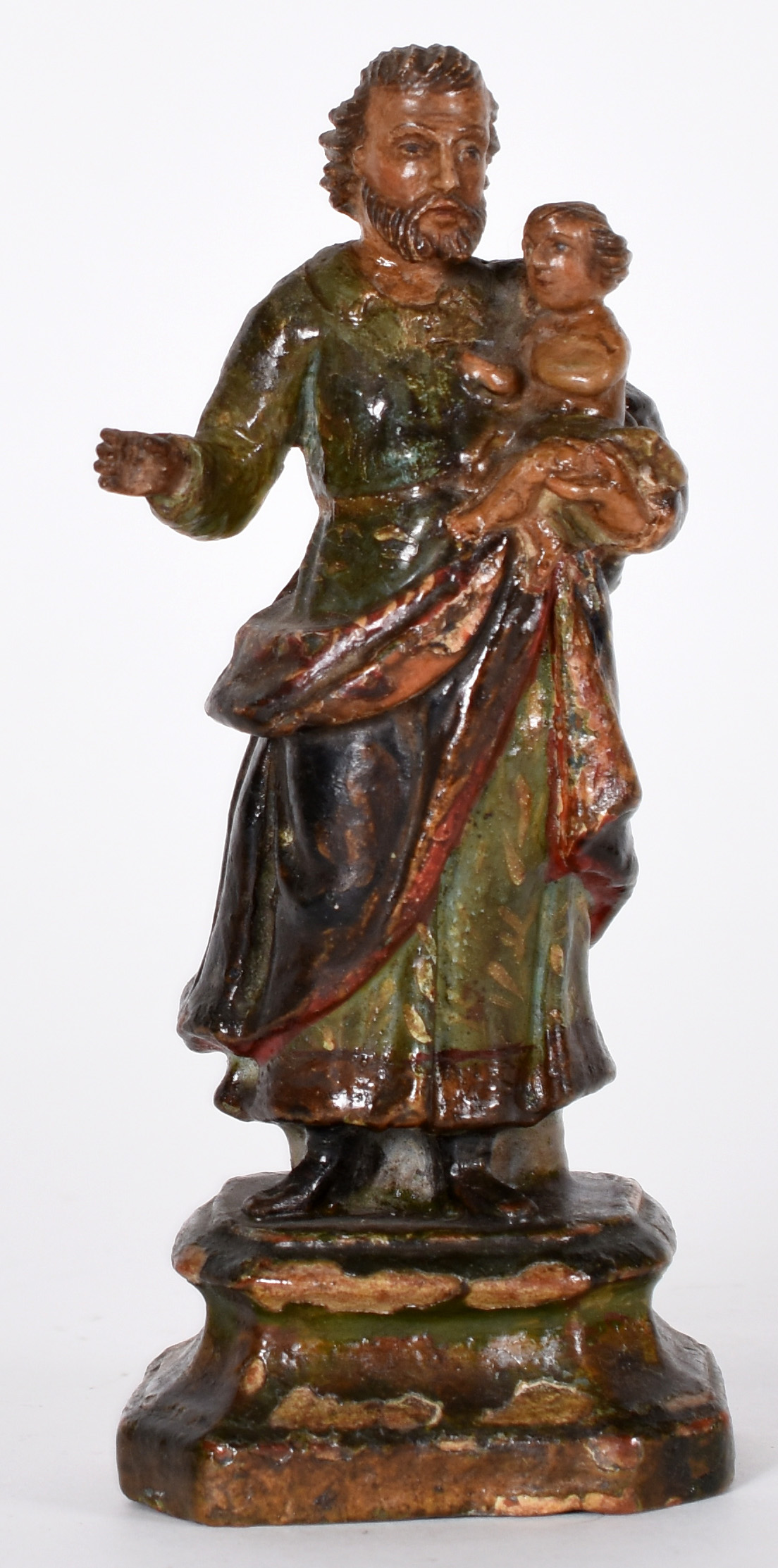 Imagem de Santo Antônio em terracota. - foto 1 de 4