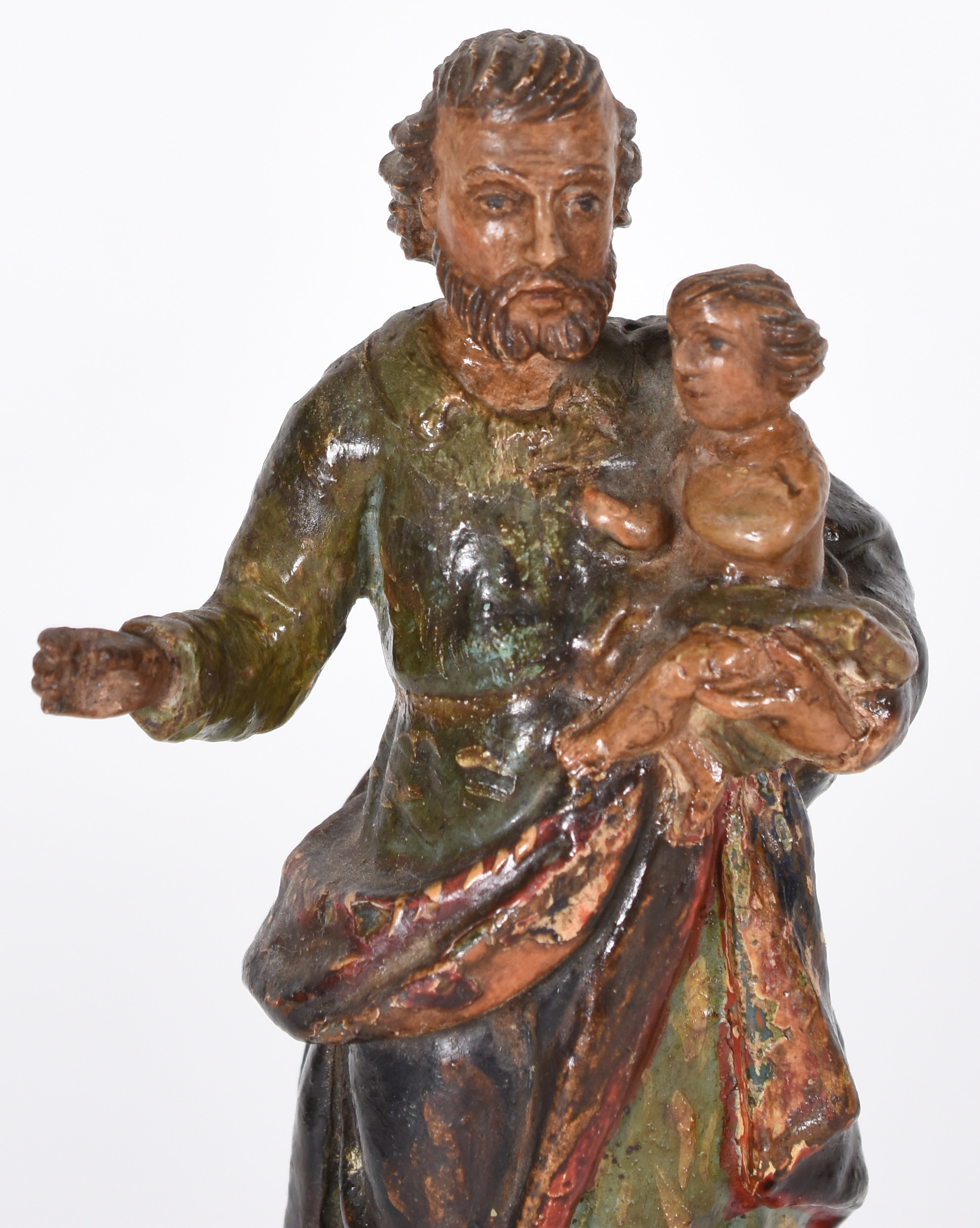 Imagem de Santo Antônio em terracota. - foto 2 de 4