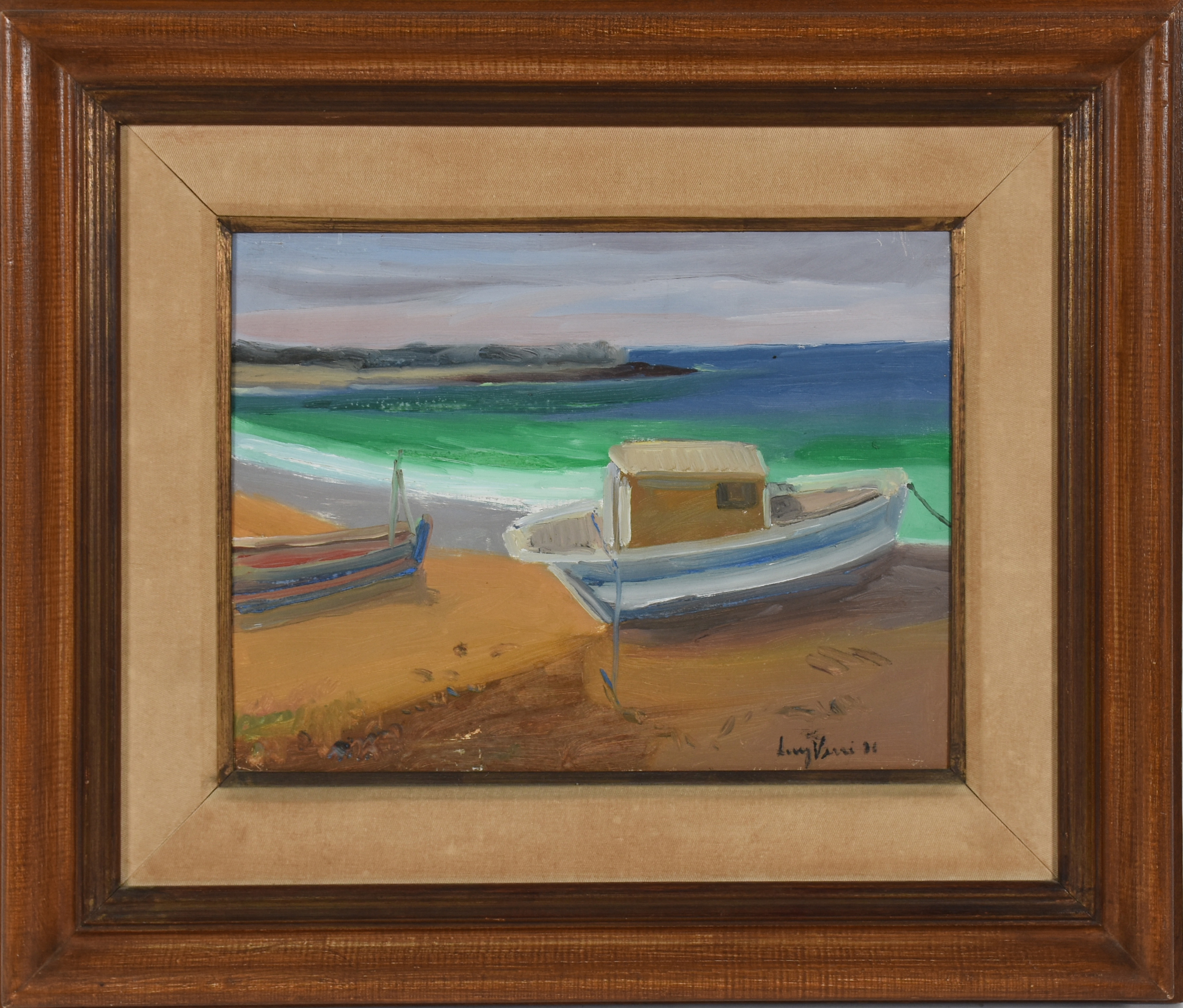 Praia com barcos - foto 1 de 3