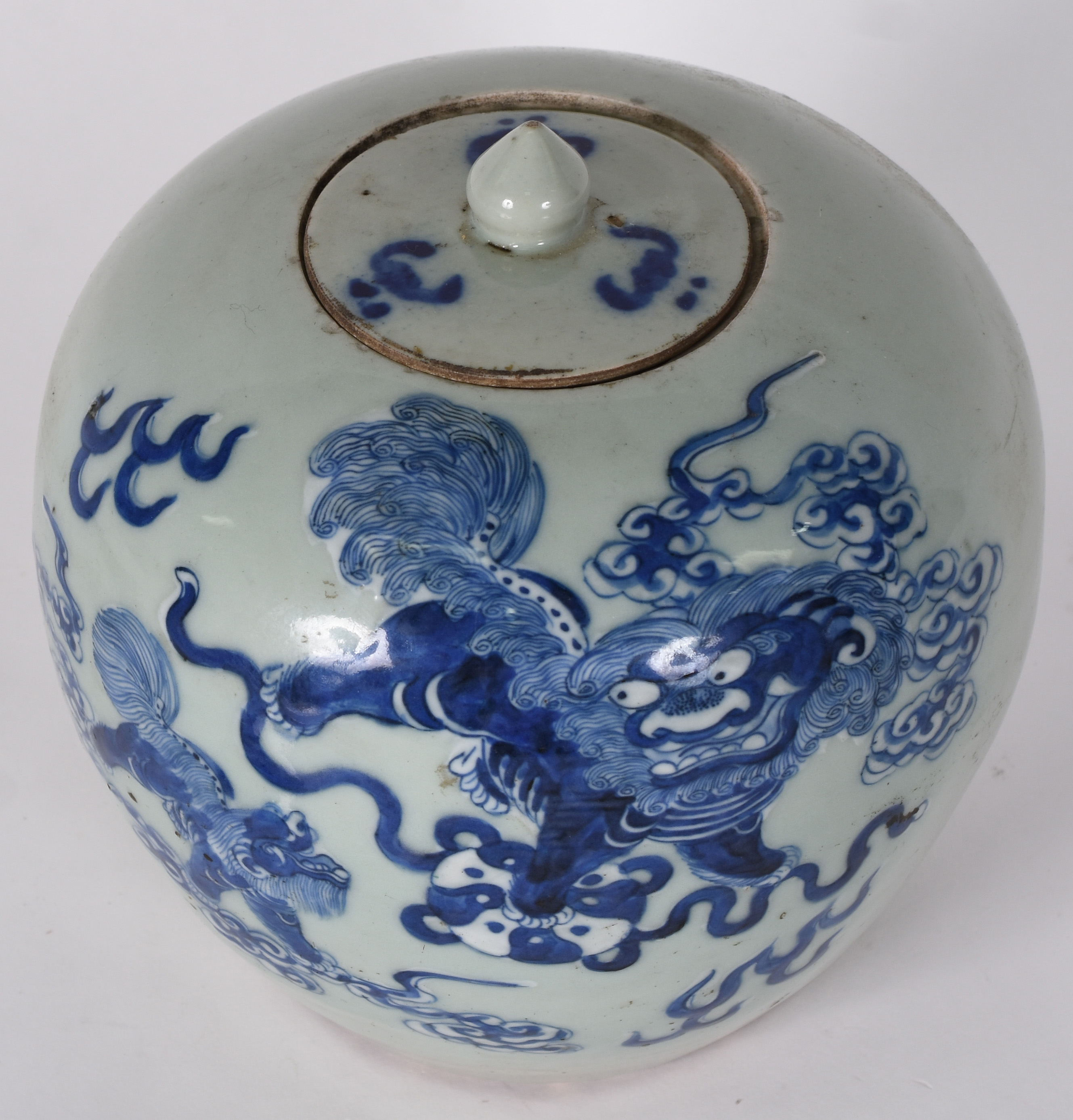 Potiche de porcelana chinesa, séc XIX. - foto 2 de 6