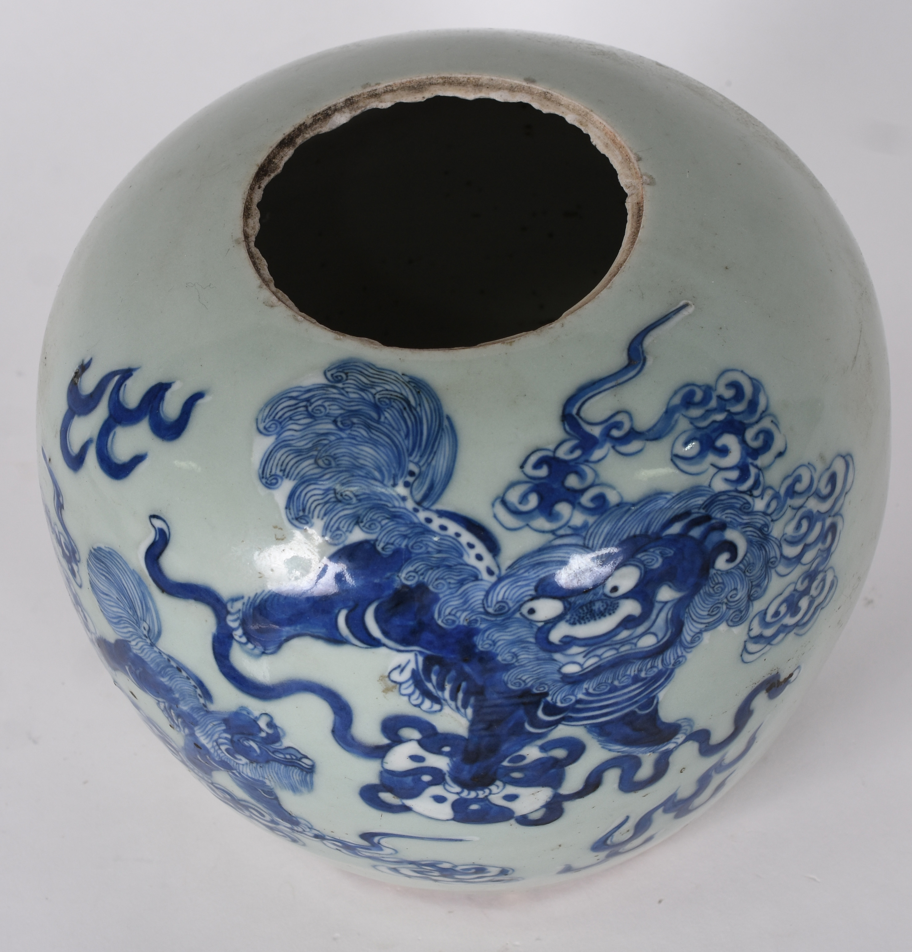 Potiche de porcelana chinesa, séc XIX. - foto 3 de 6