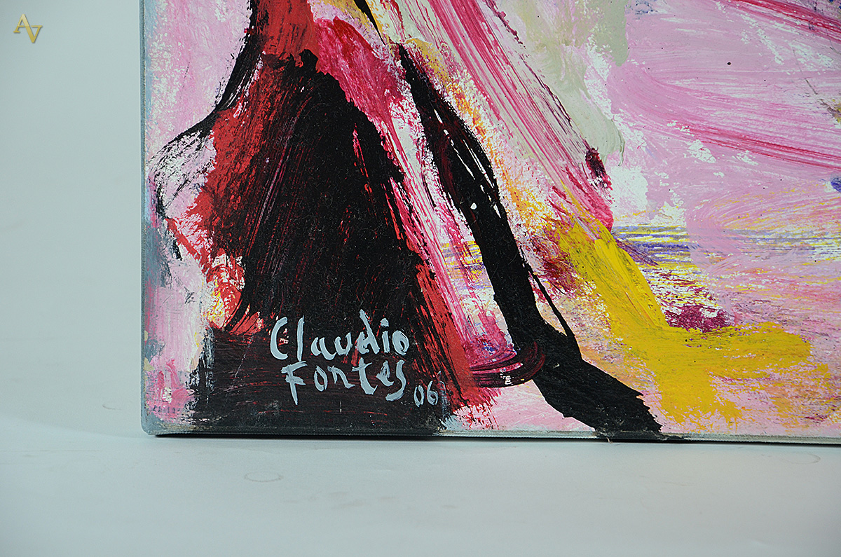 CLAUDIO FONTES - Duas mulheres - ast - 70 x 100 - 2006 - foto 3 de 4