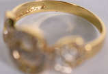 Anel de ouro 18k e brilhante .Aro 16 (por quest... - Anel de ouro 18k e brilhante .Aro 16 (por questão de segurança a peça não se encontra na loja)