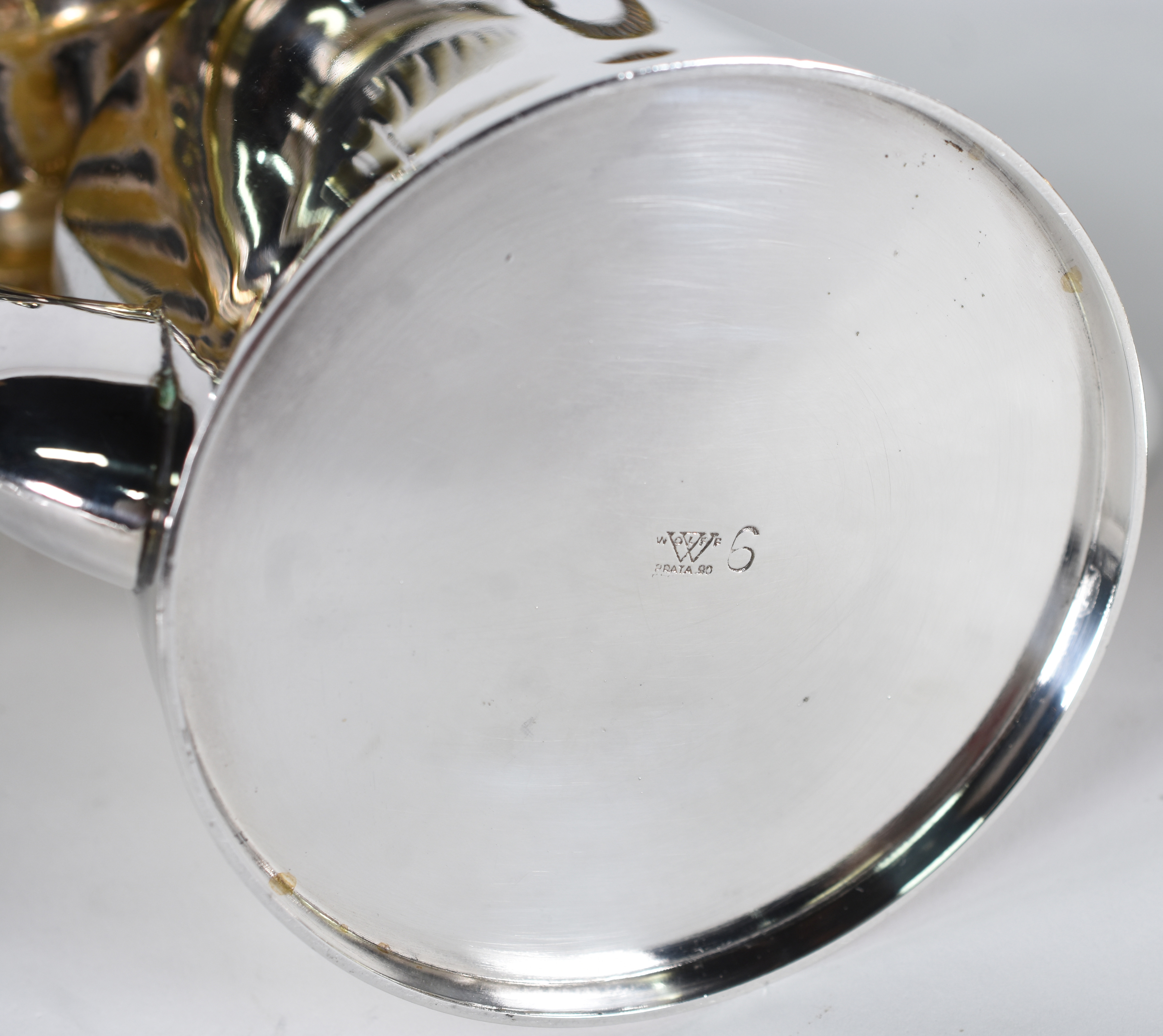 Diversas peças de metal: Aquecedor de cognac com copo , pequeno balde... - foto 4 de 6