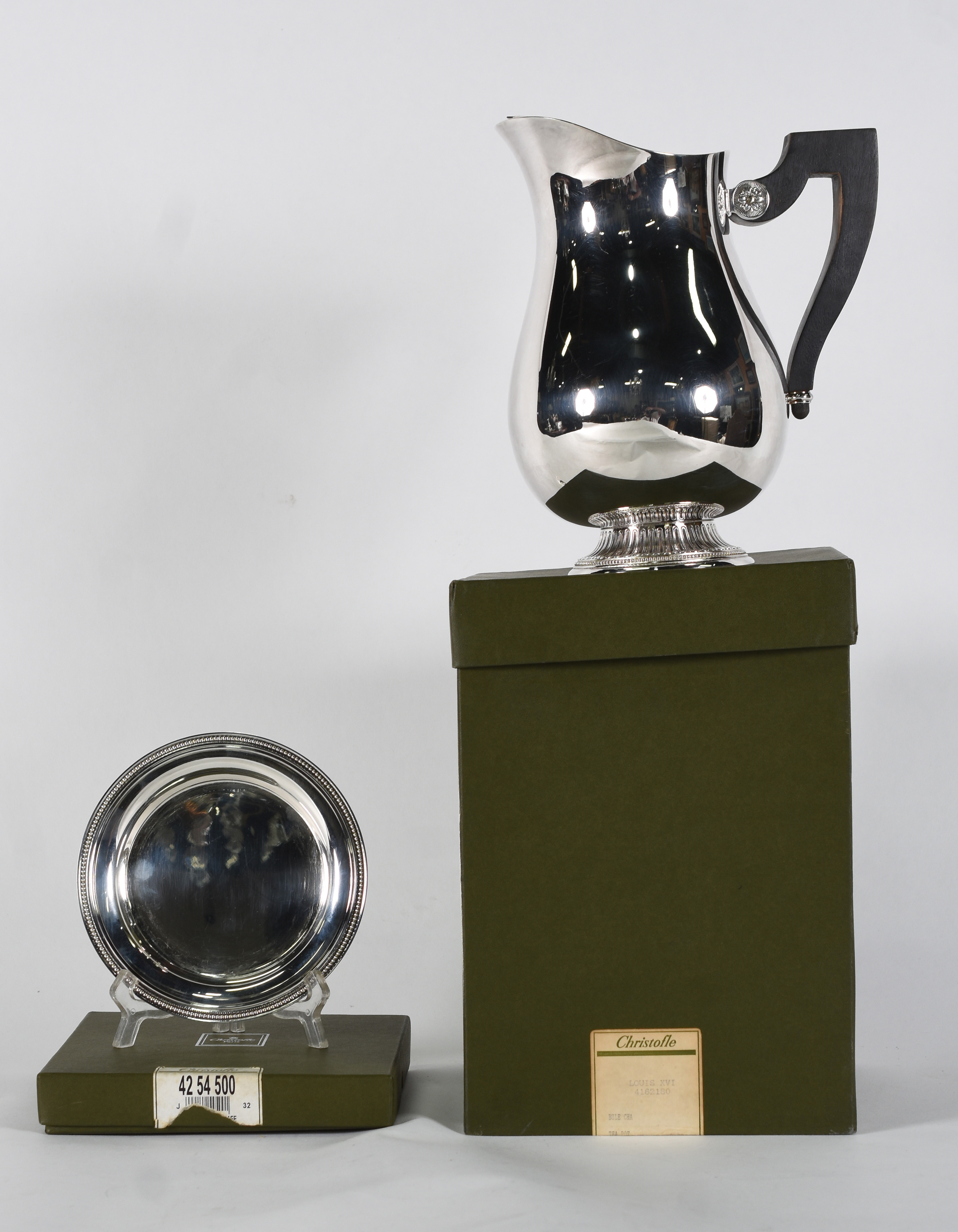 CHRISTOFLE - Jarra para água com presentoir e alça de madeira ( na... - foto 1 de 7