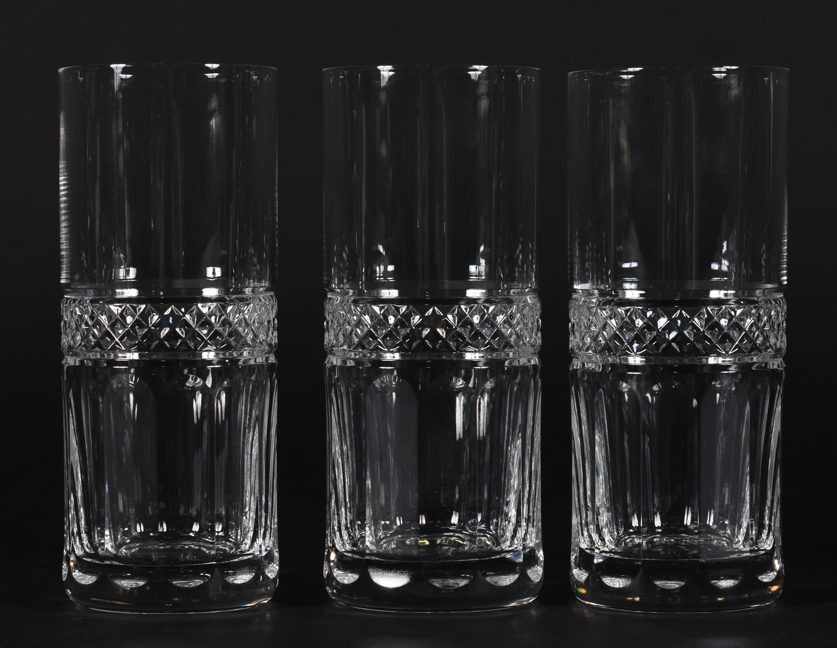 Seis copos longos de cristal para whisky. - foto 2 de 4