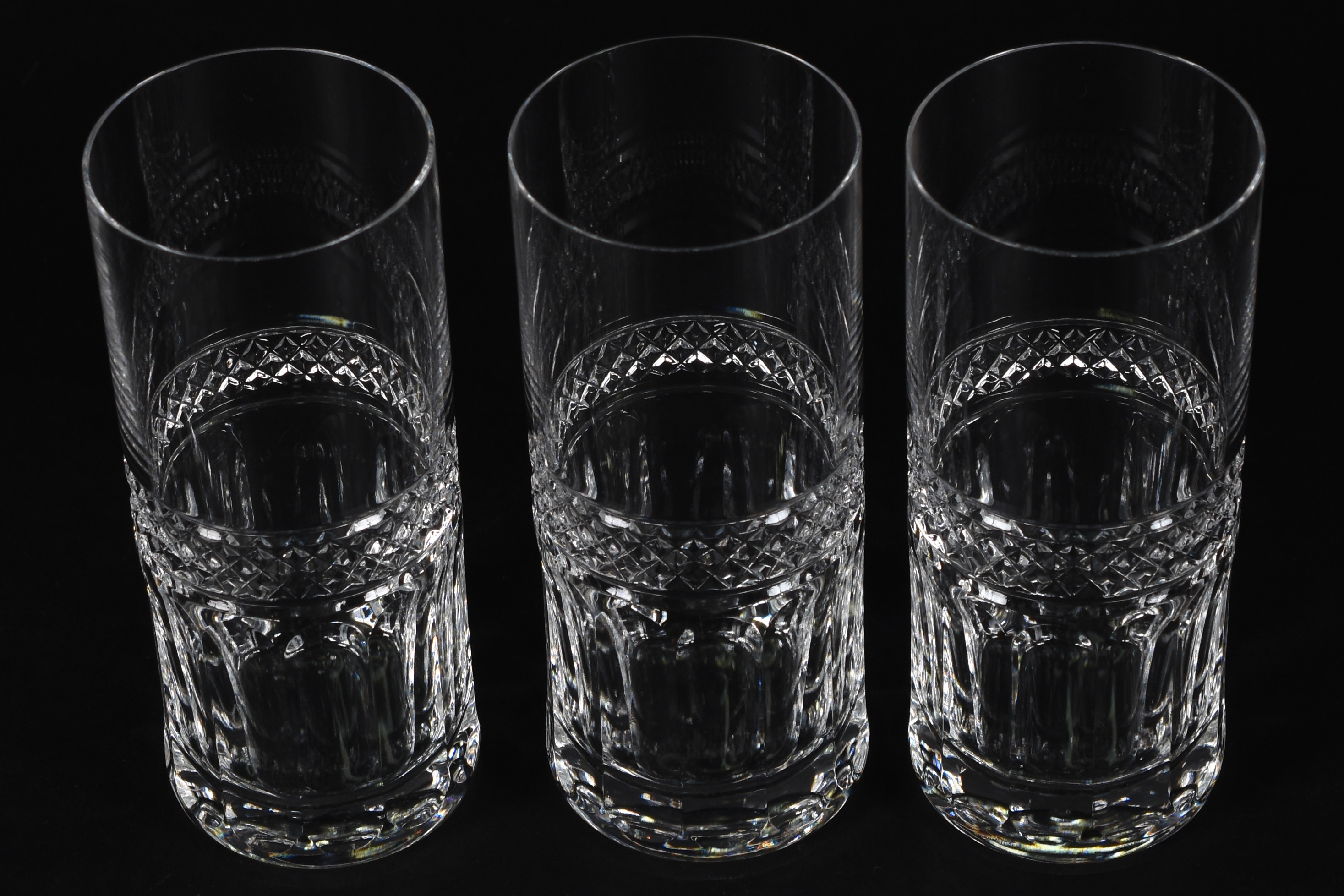 Seis copos longos de cristal para whisky. - foto 3 de 4