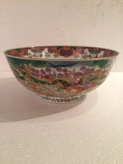 Bowl – Cia. Das Índias inglesa (réplica) – Decoração em policromia... - foto 1 de 3