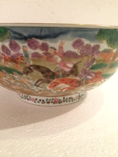Bowl – Cia. Das Índias inglesa (réplica) – Decoração em policromia... - foto 3 de 3