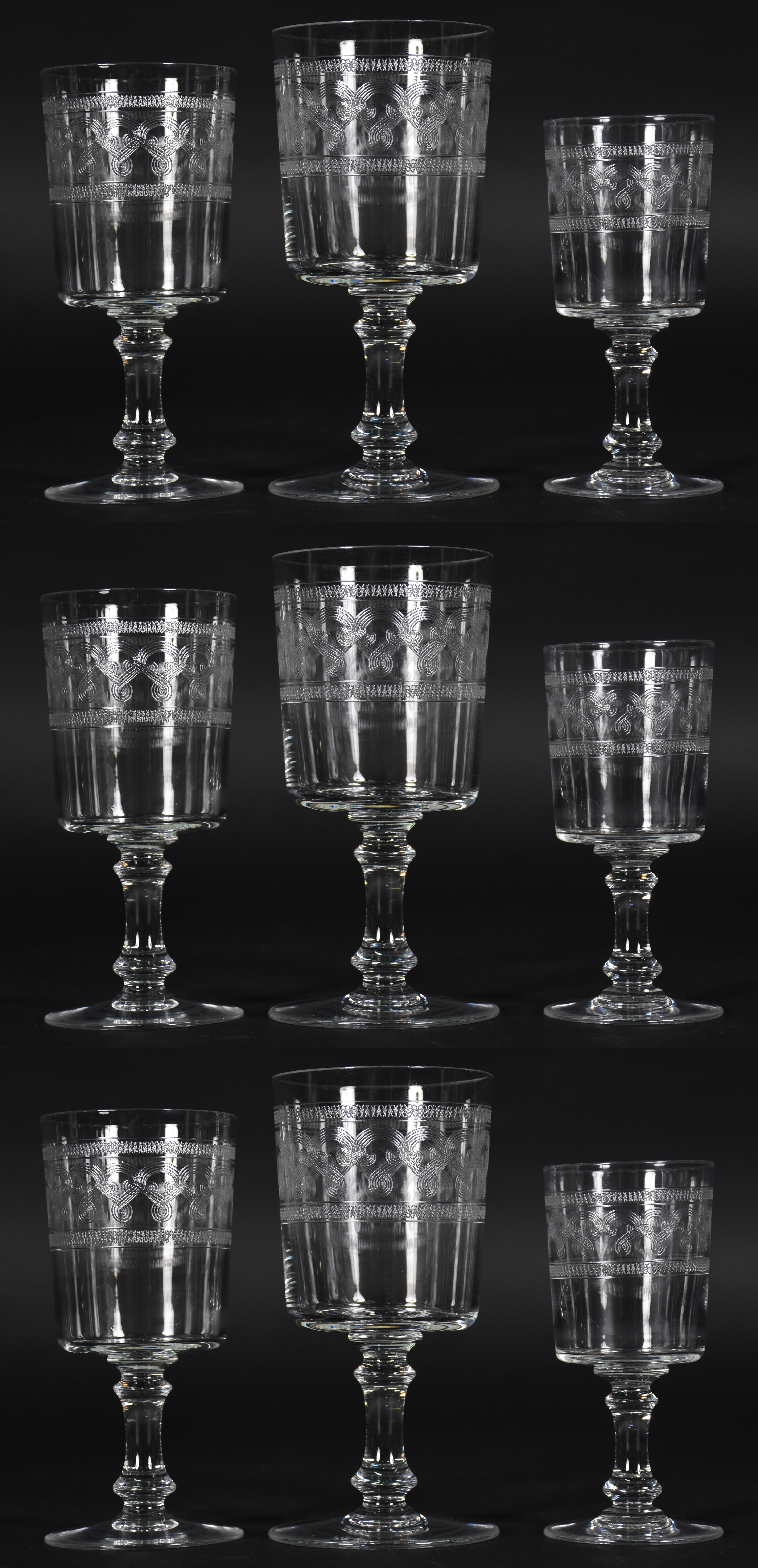 Serviço de cristal : 12 para água; 9 vinho tinto; 7 vinho branco... - foto 1 de 4