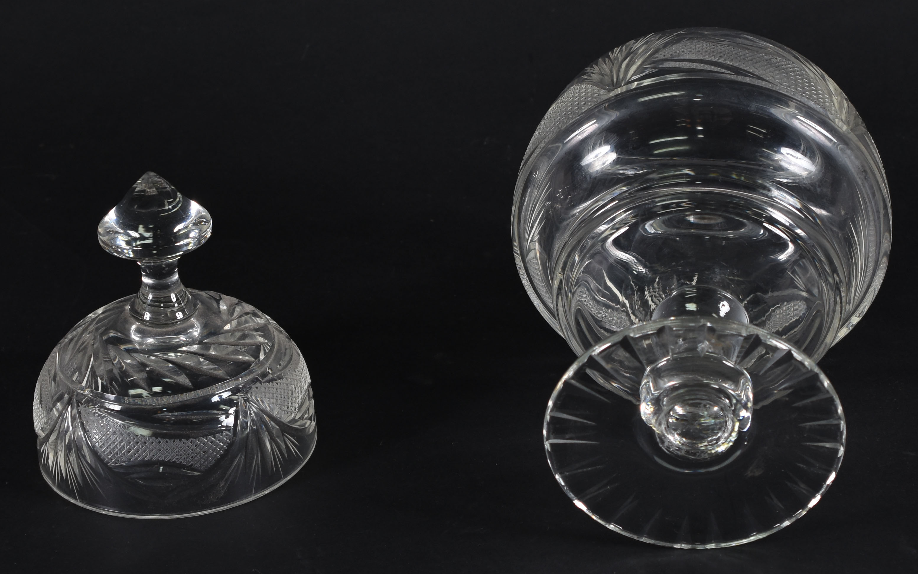 Compoteira de cristal lapidado . - foto 4 de 4