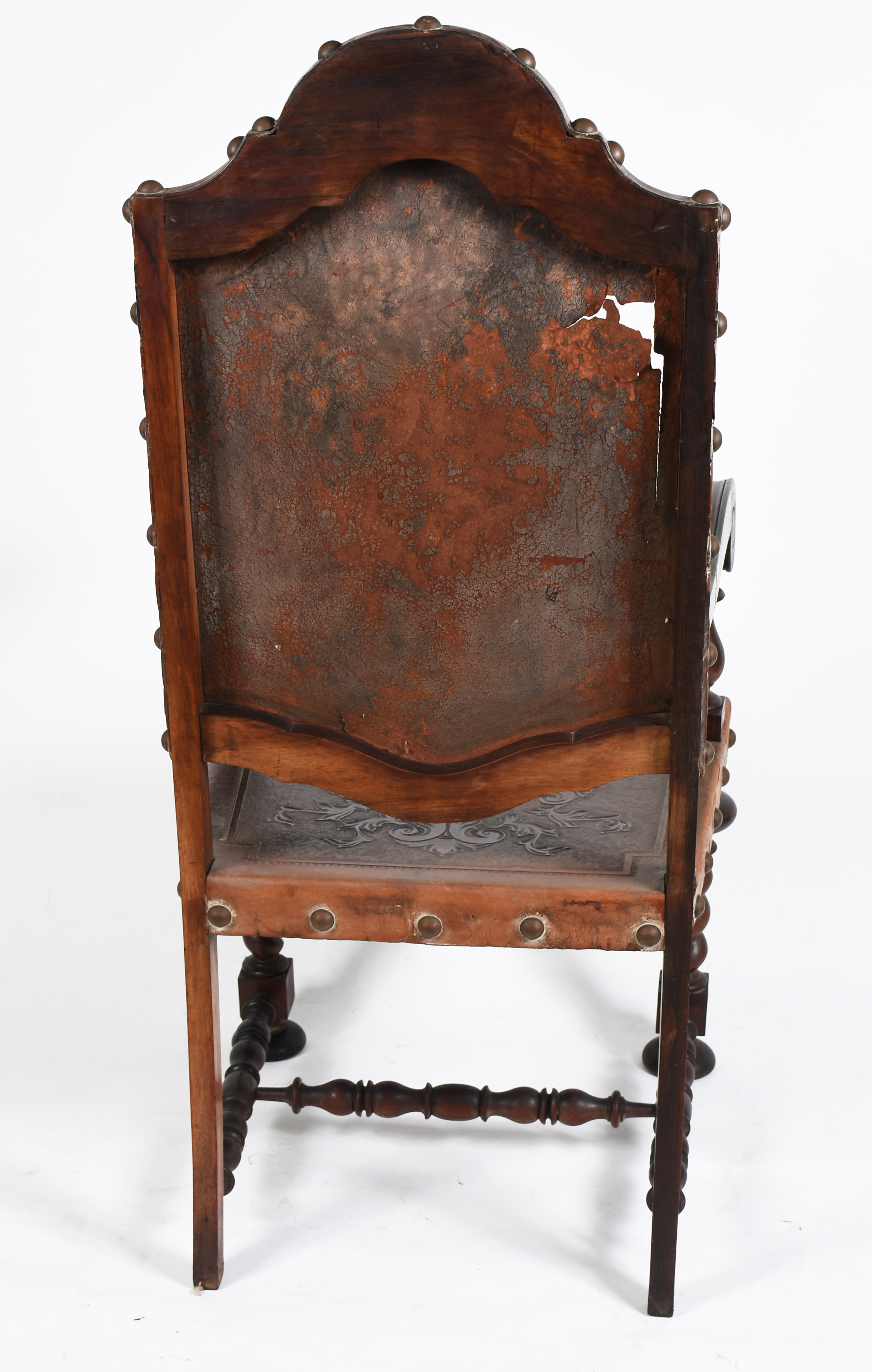 Mesa escrivaninha de madeira nobre, detalhes com colunas torneadas, 2... - foto 2 de 5