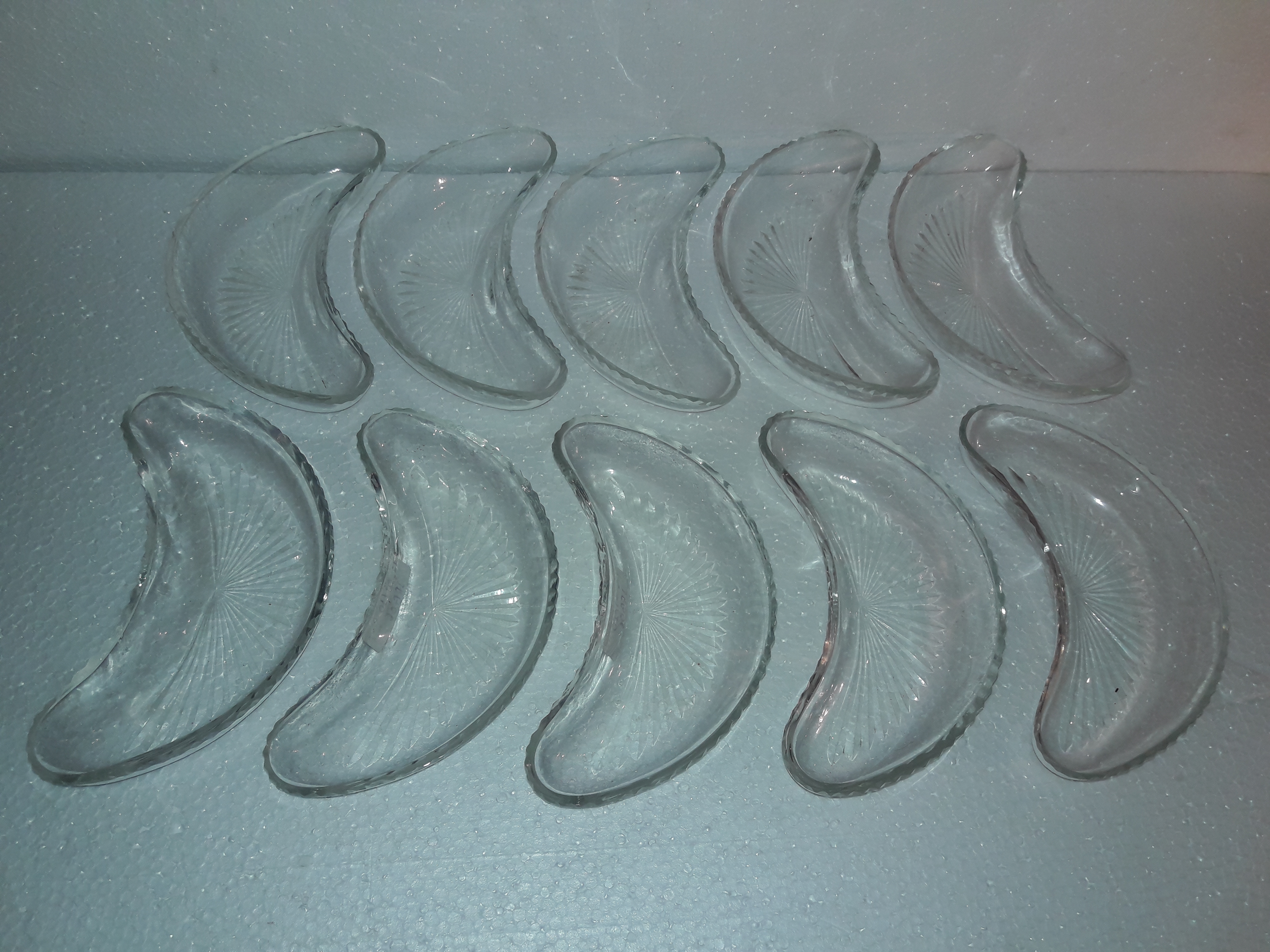 Pratos “Meia Lua” – Cristal Baccarat – para legumes ou petiscos – A... - foto 1 de 3