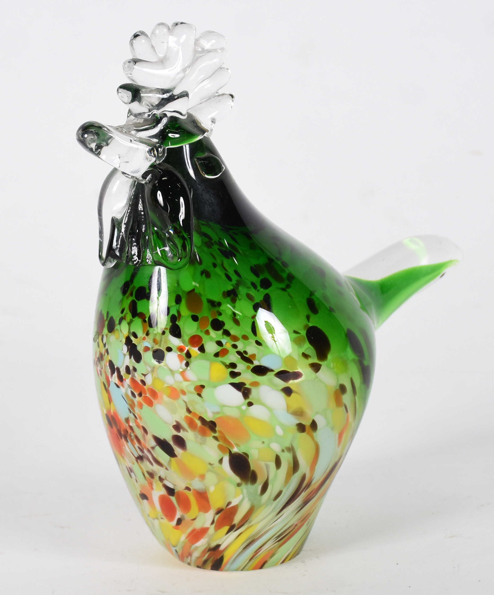 Galo de murano verde mesclado. - foto 1 de 4