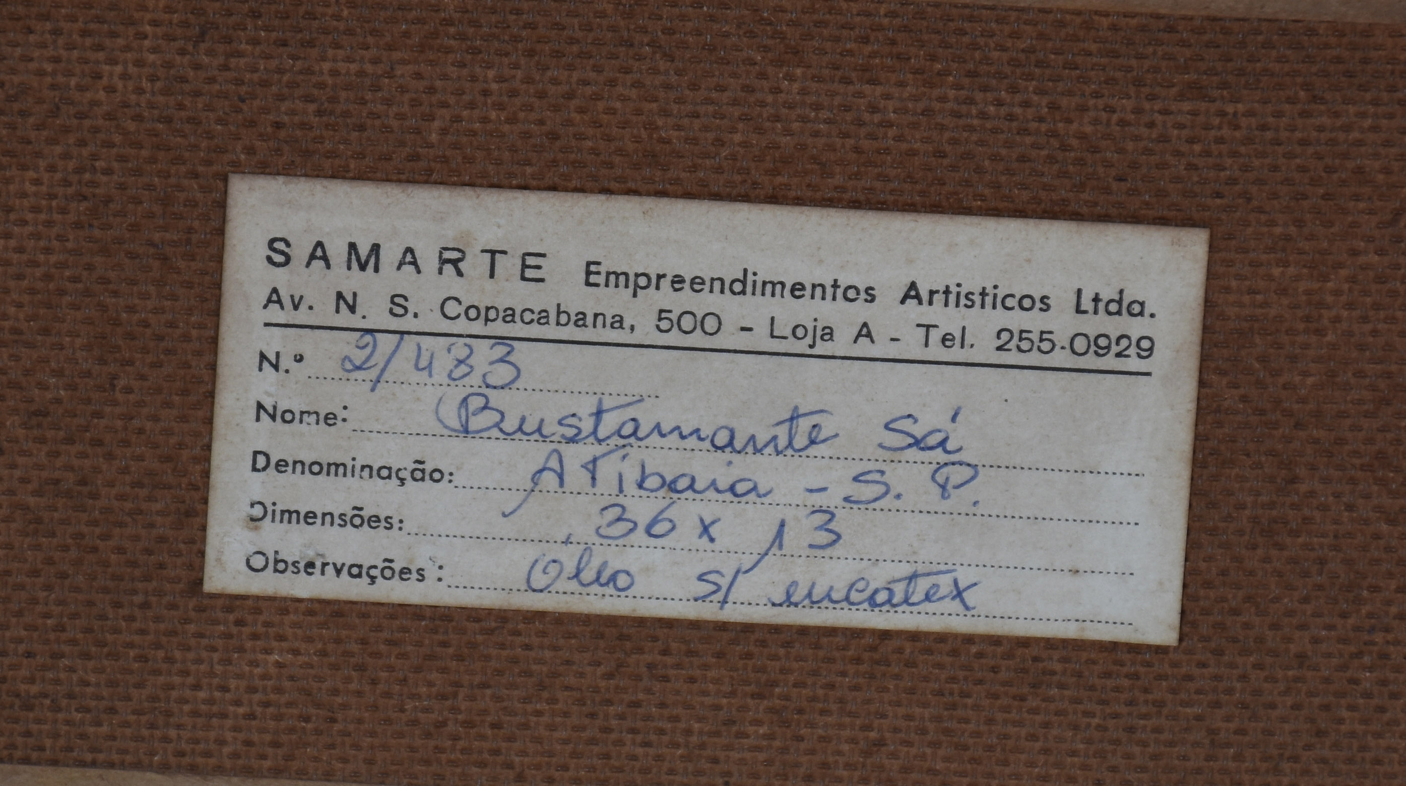 Bustamante Sá (1907-1988), Atibaia, SP - foto 4 de 4