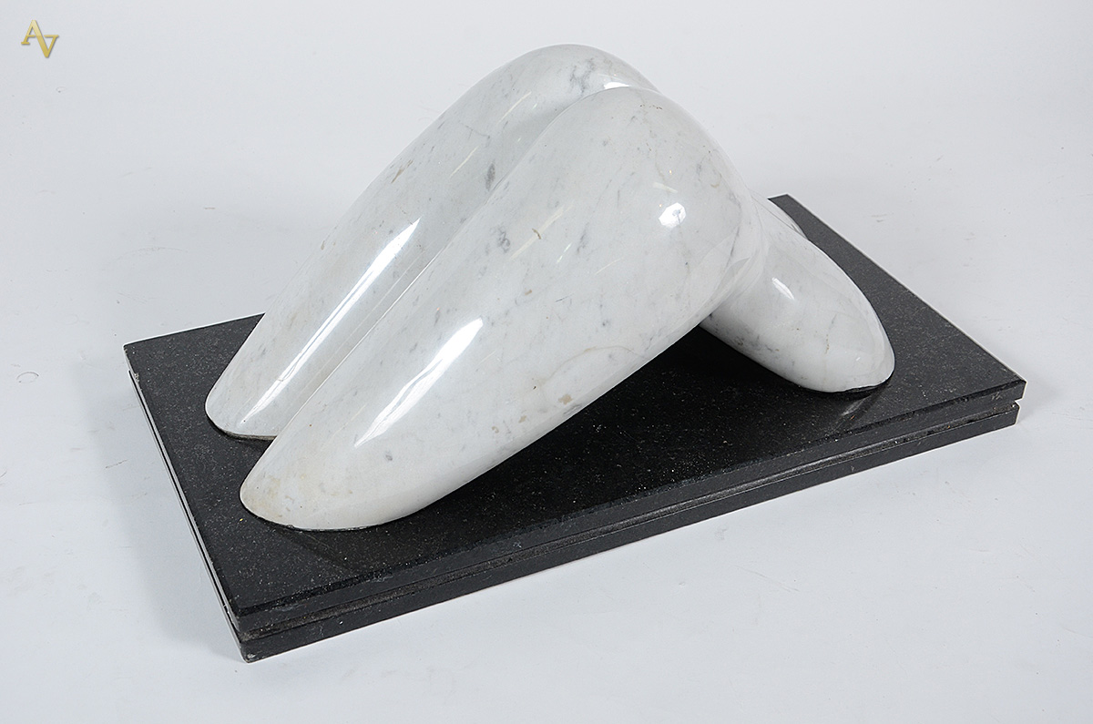 DJALMA NETO - Escultura em mármore carrara representando corpo... - foto 1 de 2