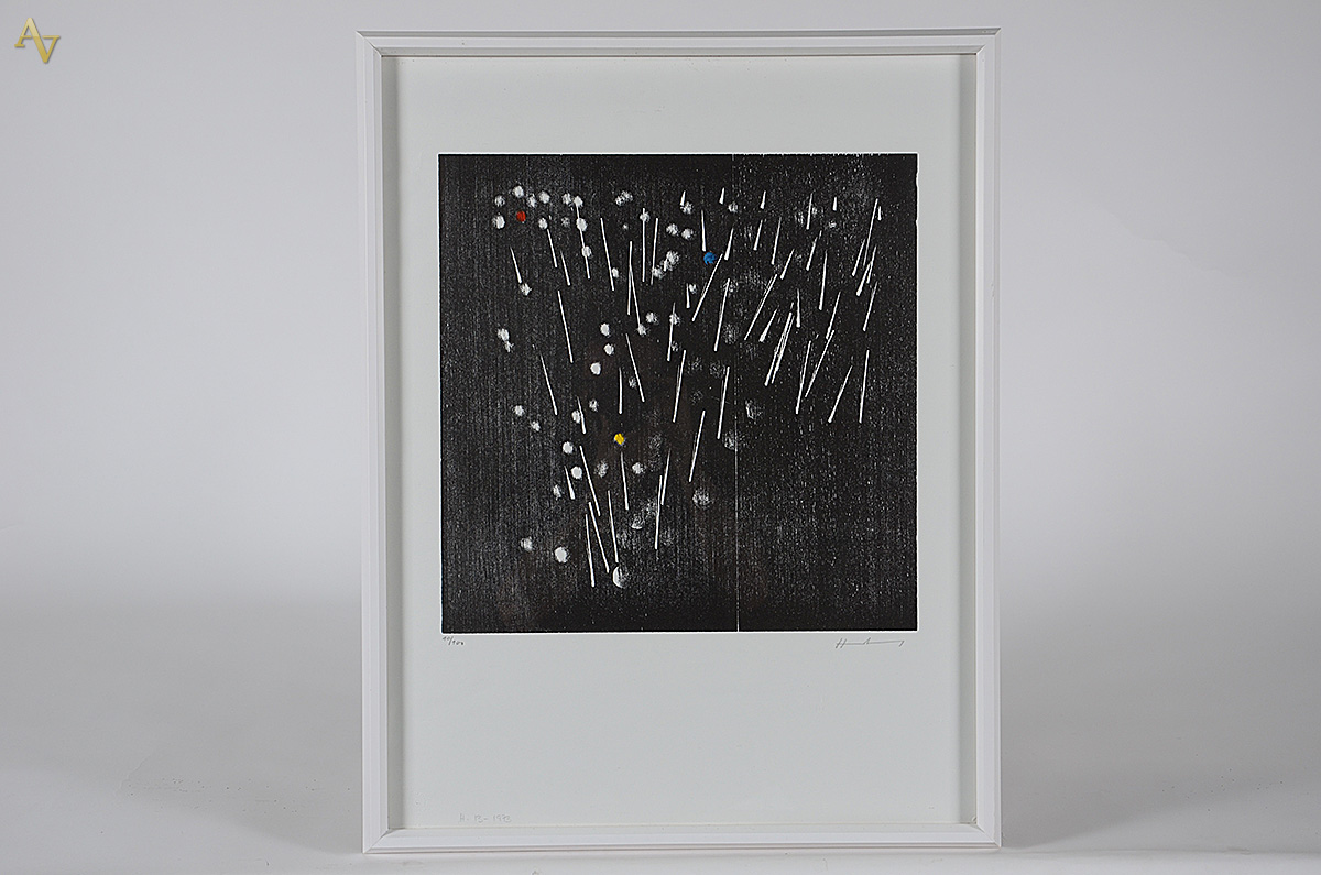 HANS HARTUNG - Abstrato - serigrafia 10/100 - 40 x 39 - foto 1 de 4