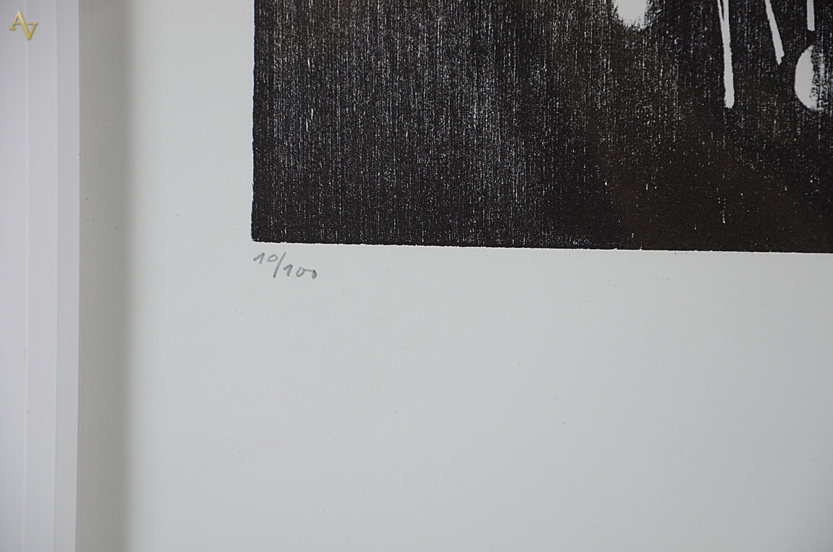 HANS HARTUNG - Abstrato - serigrafia 10/100 - 40 x 39 - foto 4 de 4