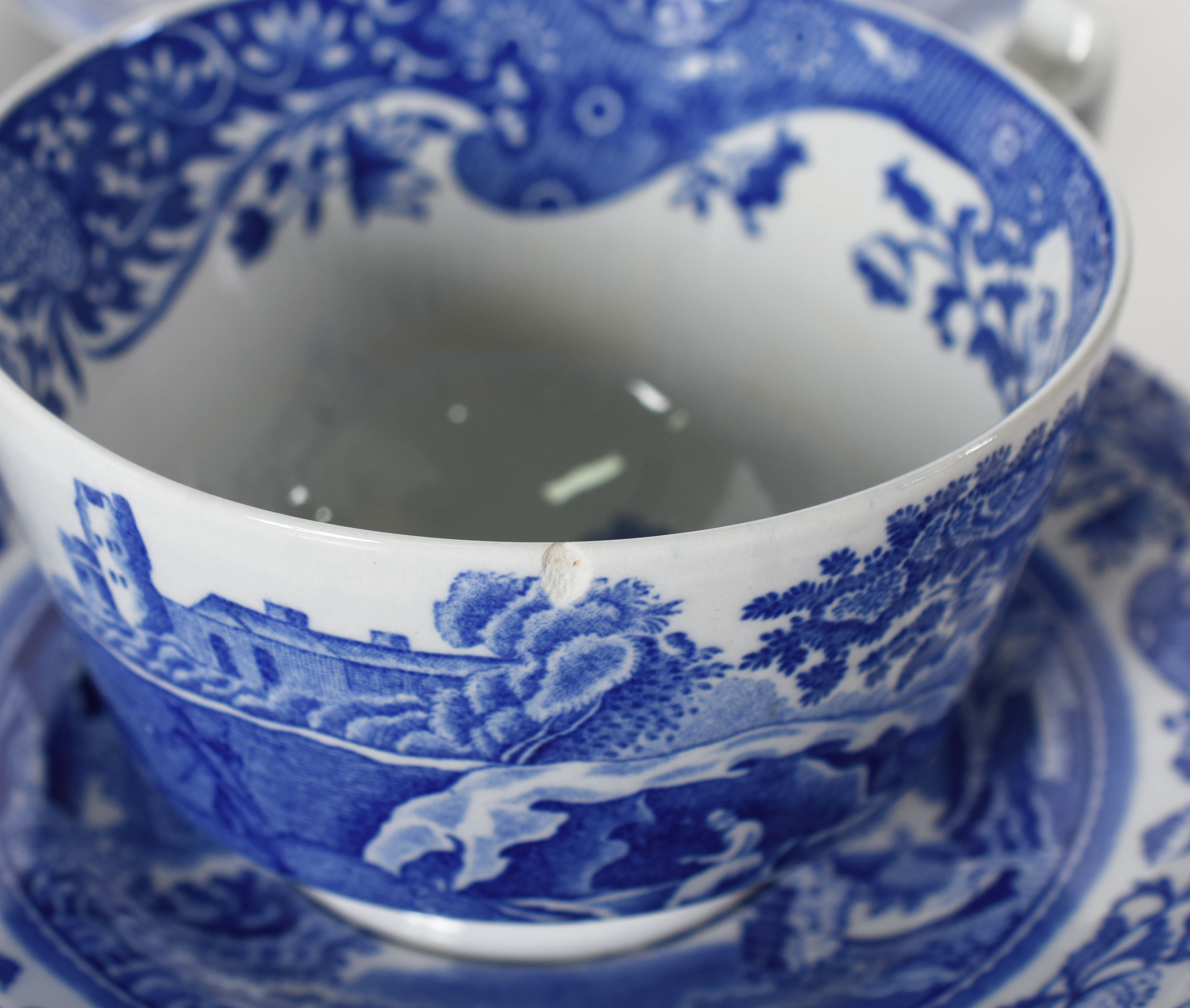 Serviço azul e branco de porcelana SPODE , England composto de : 9... - foto 6 de 6